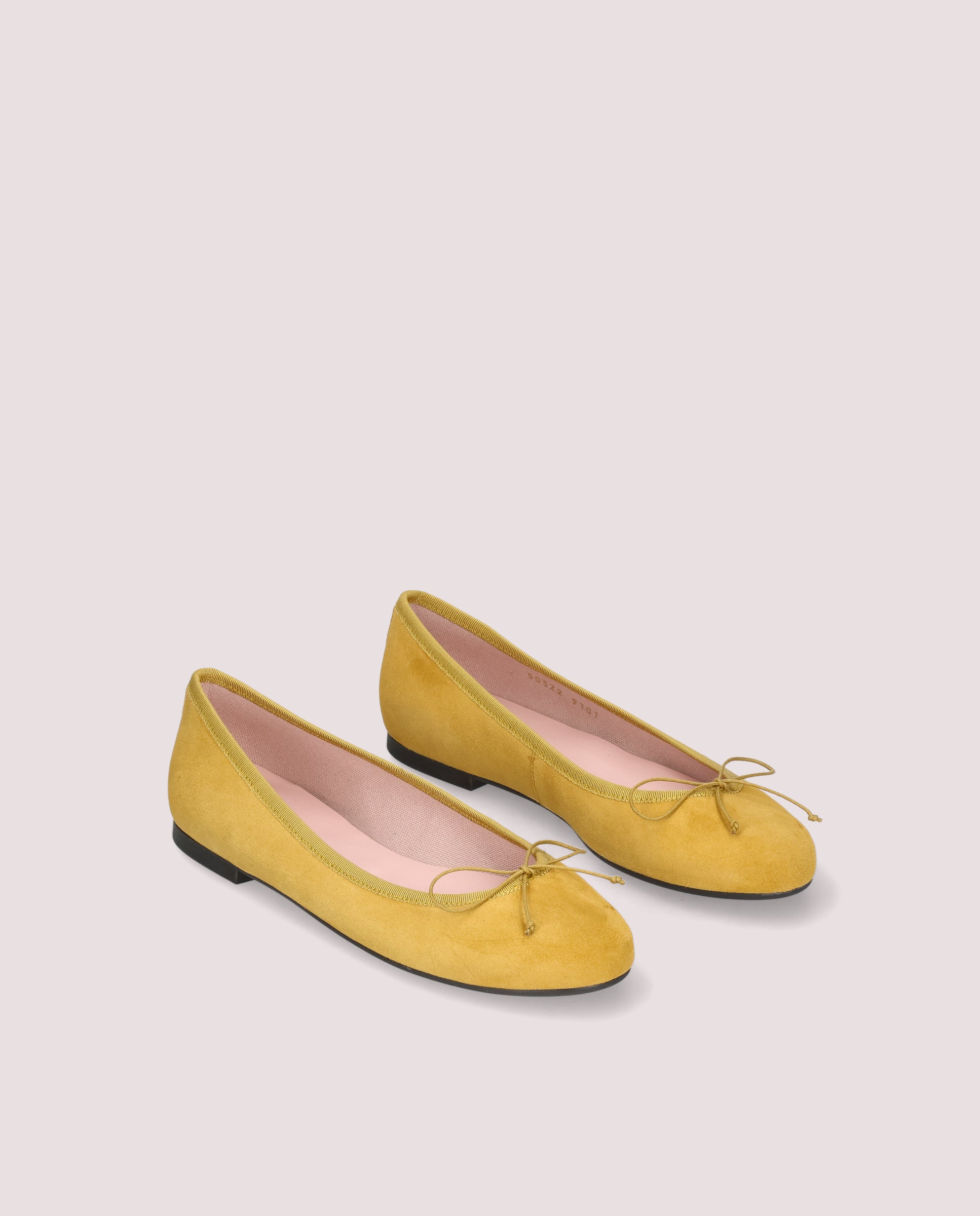 Image of Nicole ballerina in mustard suede by PrettyBallerinas