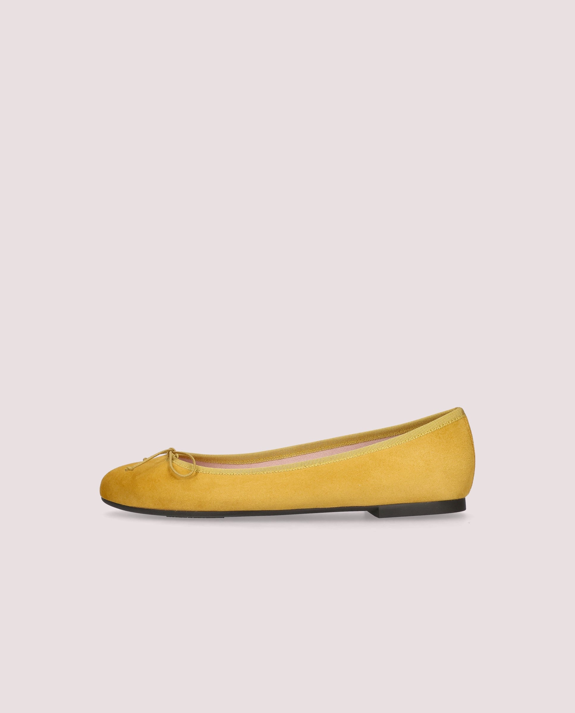 Nicole ballerina in mustard suede