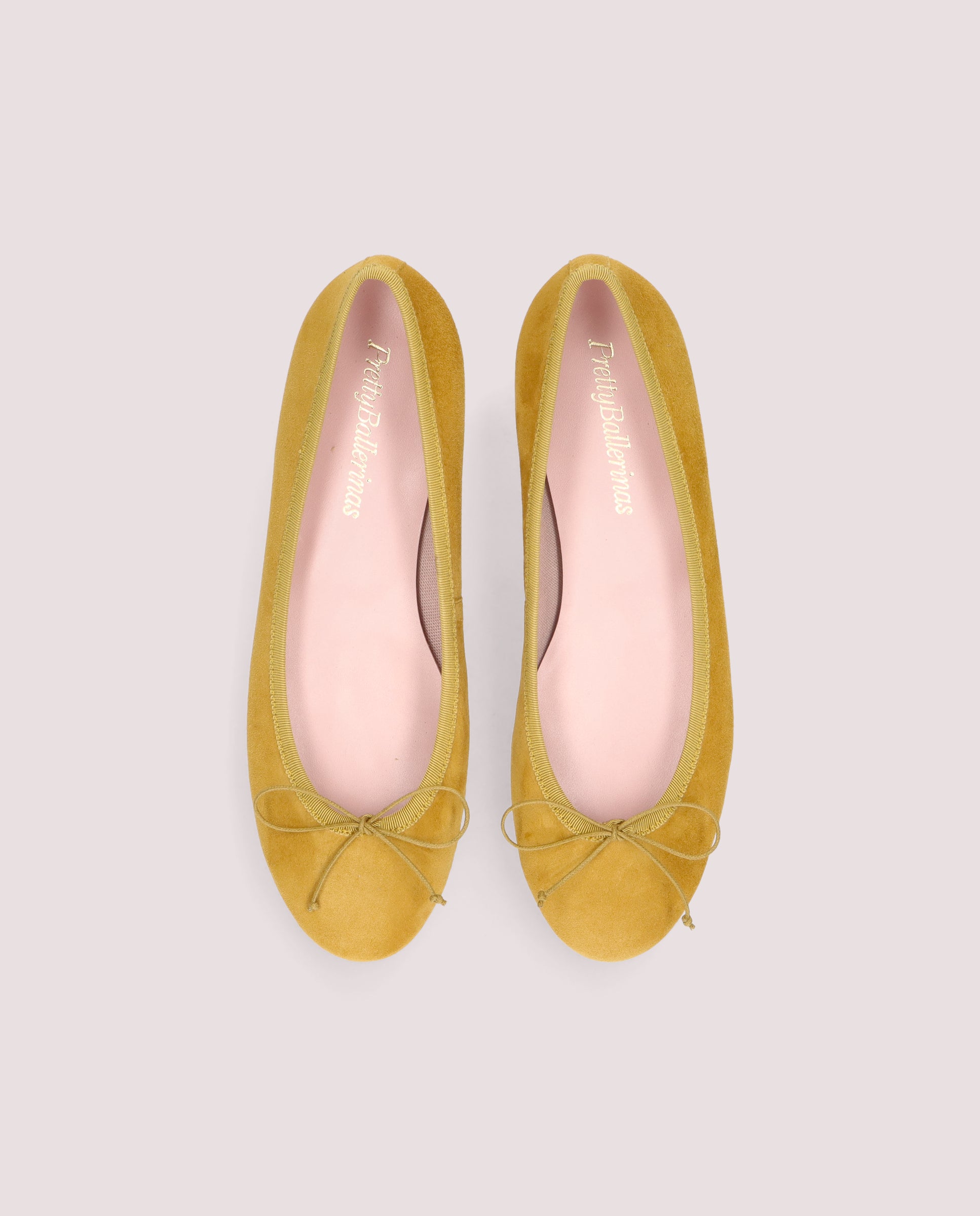 Alternative view of Nicole ballerina in mustard suede by PrettyBallerinas