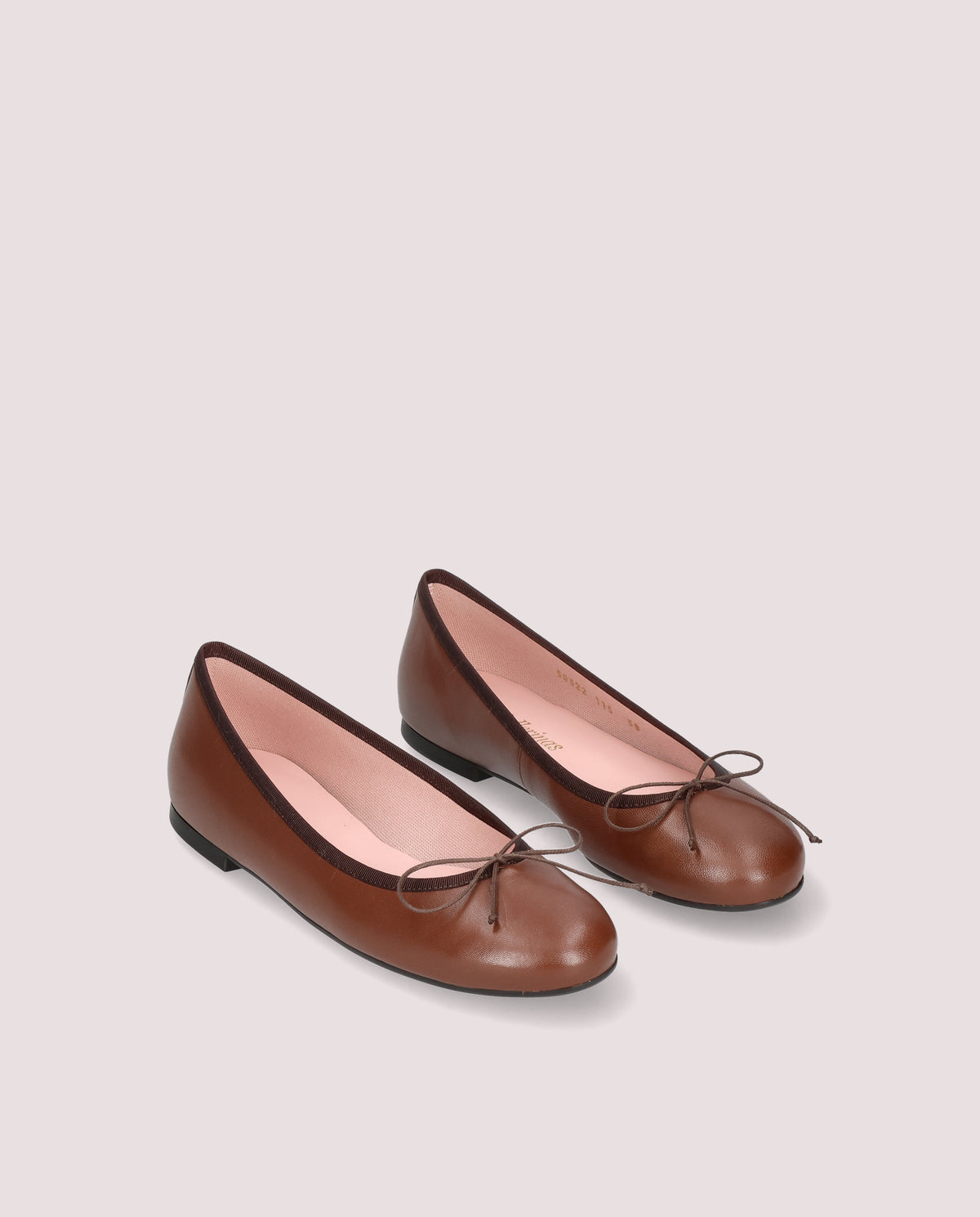 Vista alternativa de Bailarinas Nicole Marrones Piel por PrettyBallerinas