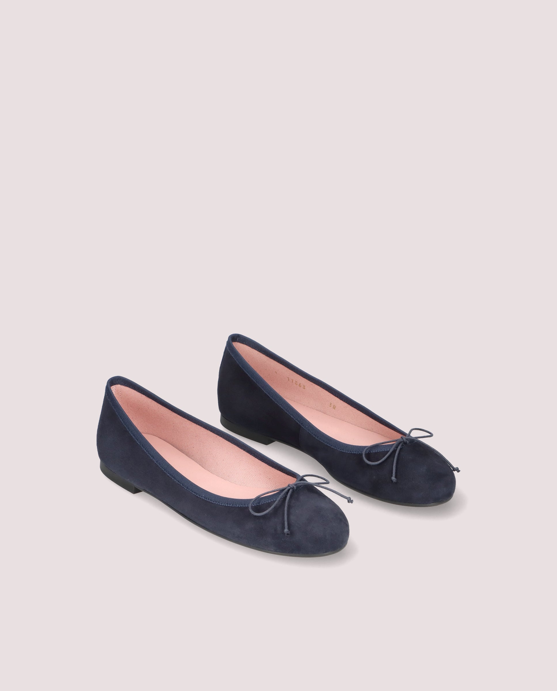 Image of Nicole BLUE SUEDE Ballet Flats by PrettyBallerinas