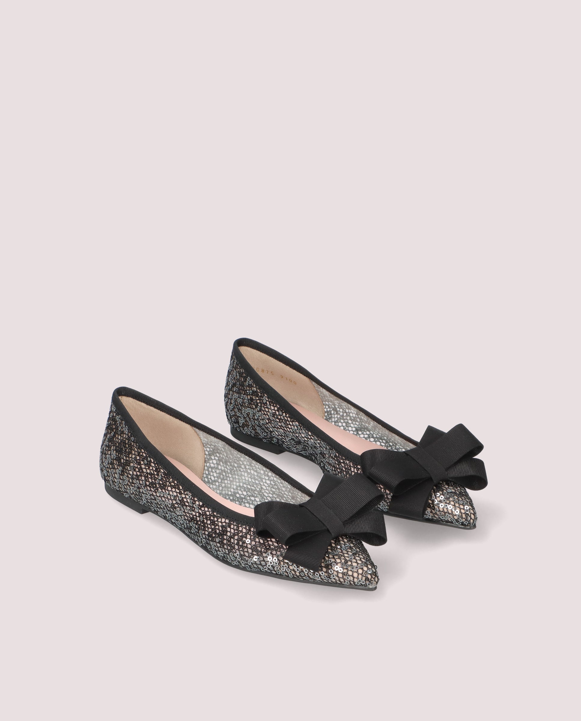 Ella ballerina in sequin covered mesh