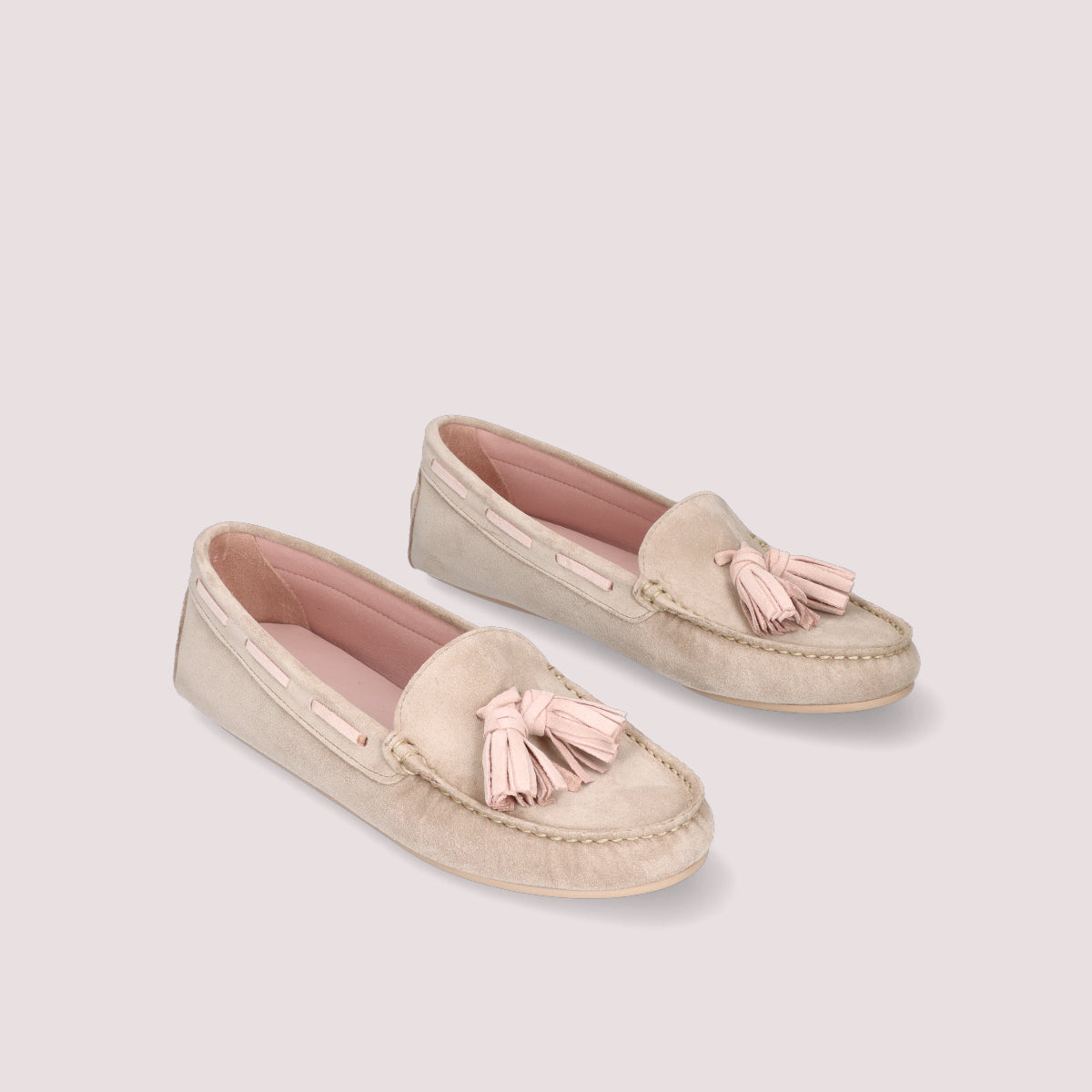 Imagen de Mocasines Josephine Beiges Ante por PrettyBallerinas