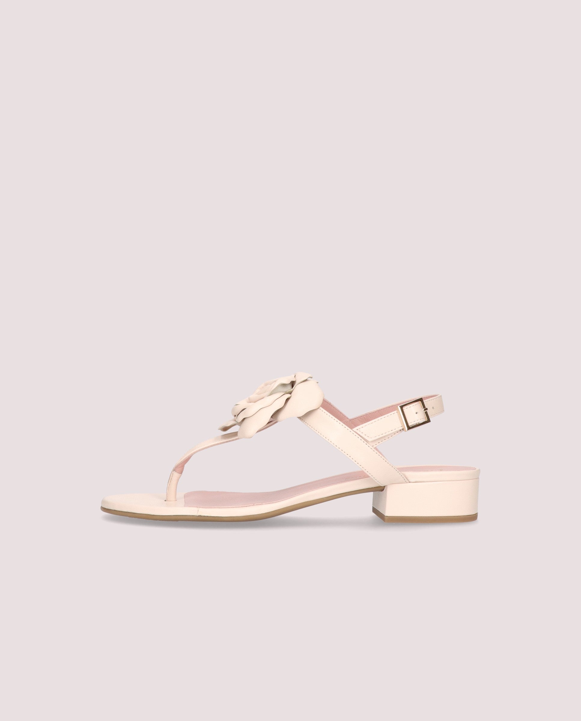 Sandalias Lulu Rosas Piel