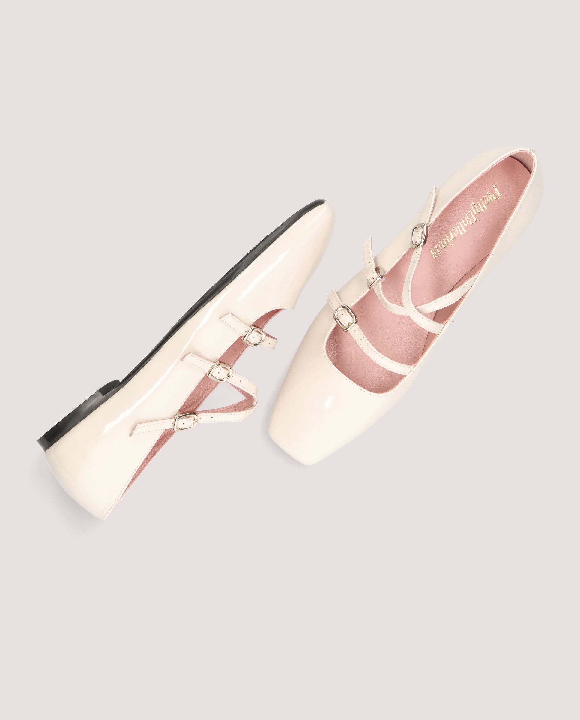 Camille Ballerinas WHITE PATENT LEATHER