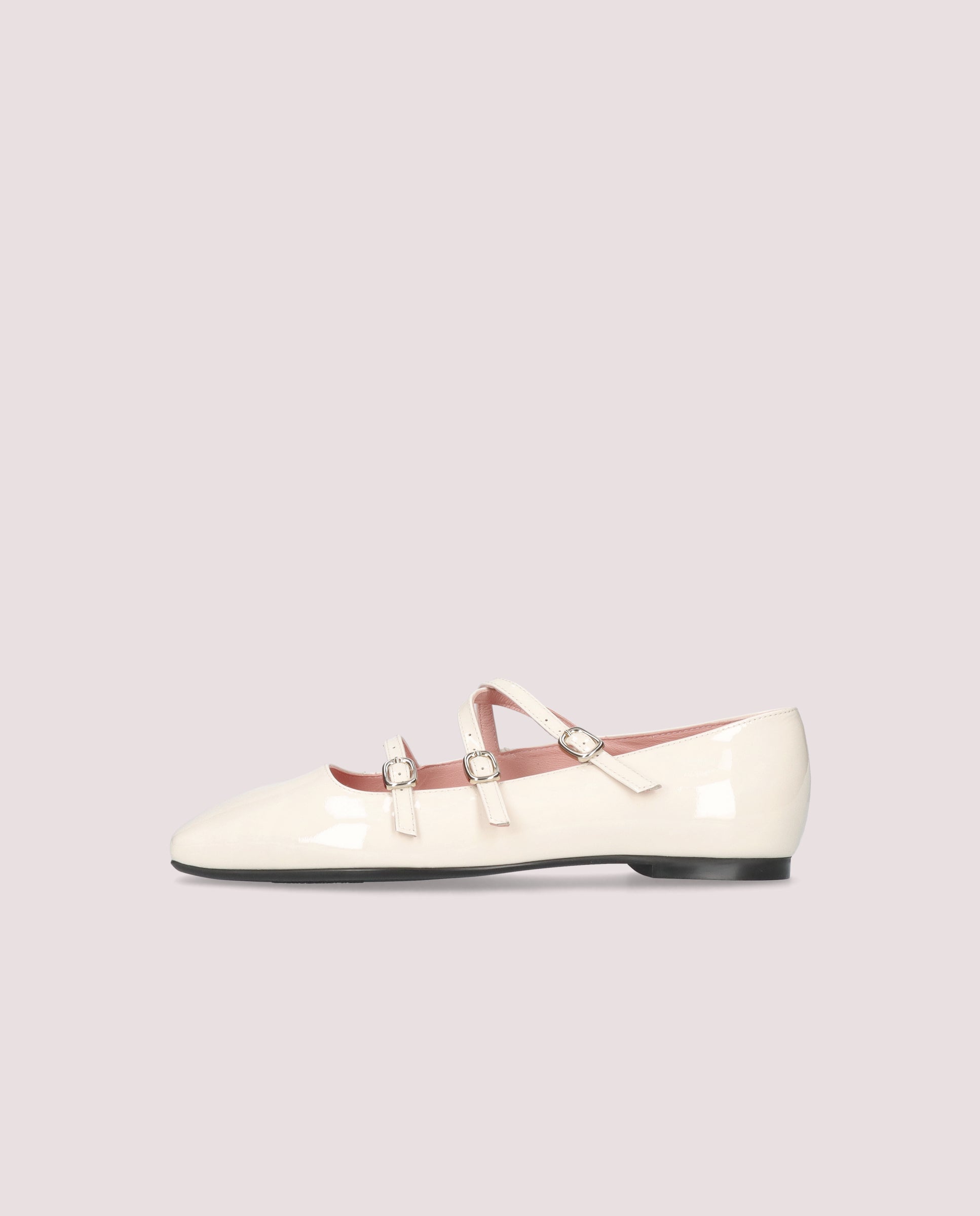 Camille Ballerinas WHITE PATENT LEATHER