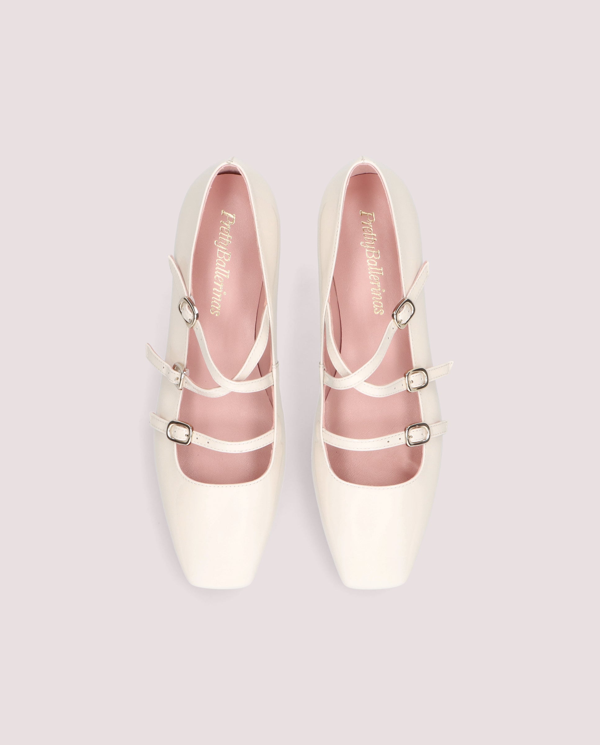Camille Ballerinas WHITE PATENT LEATHER