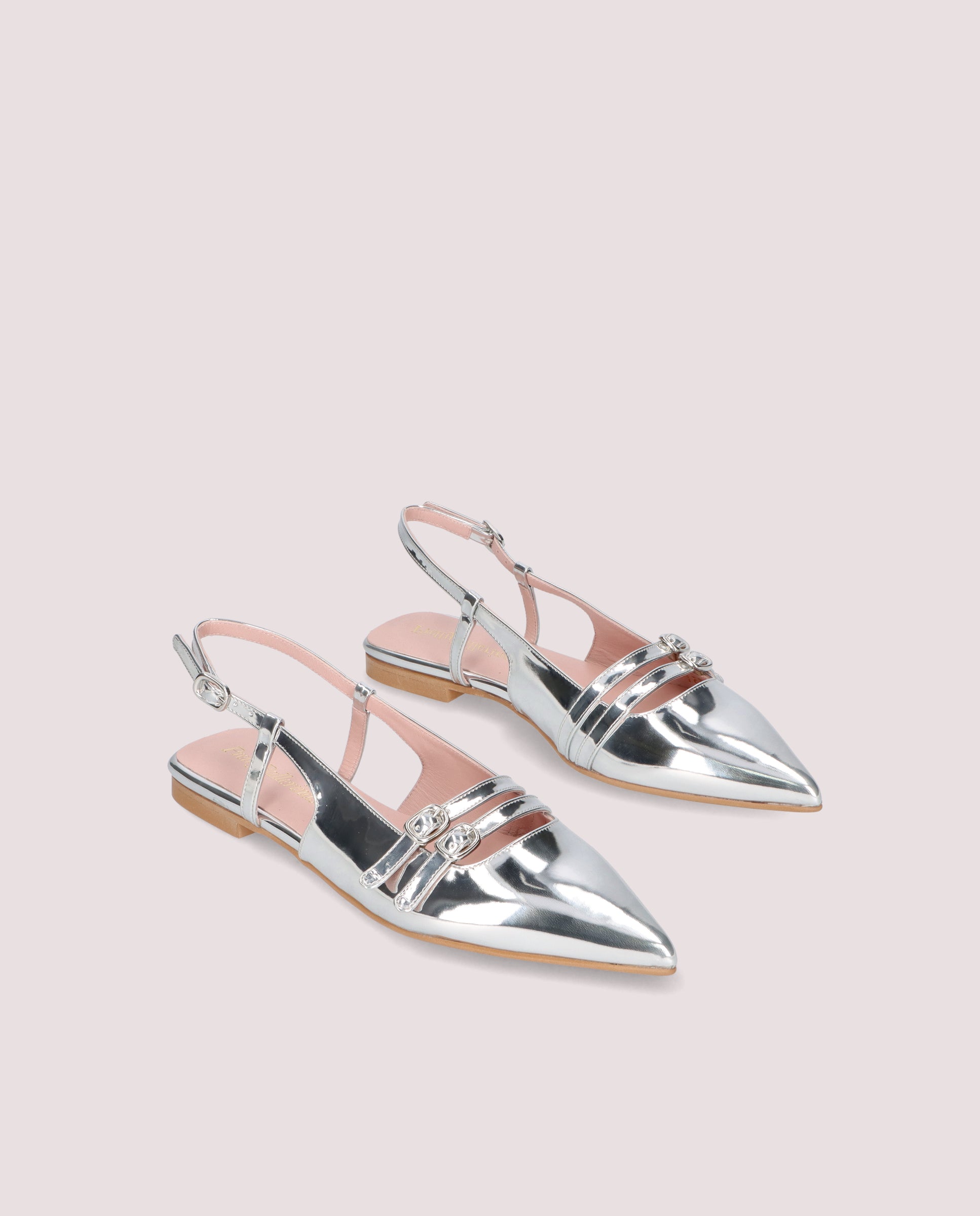 Image of Bailarinas Yvette Plateados Tejidos metalizados by PrettyBallerinas