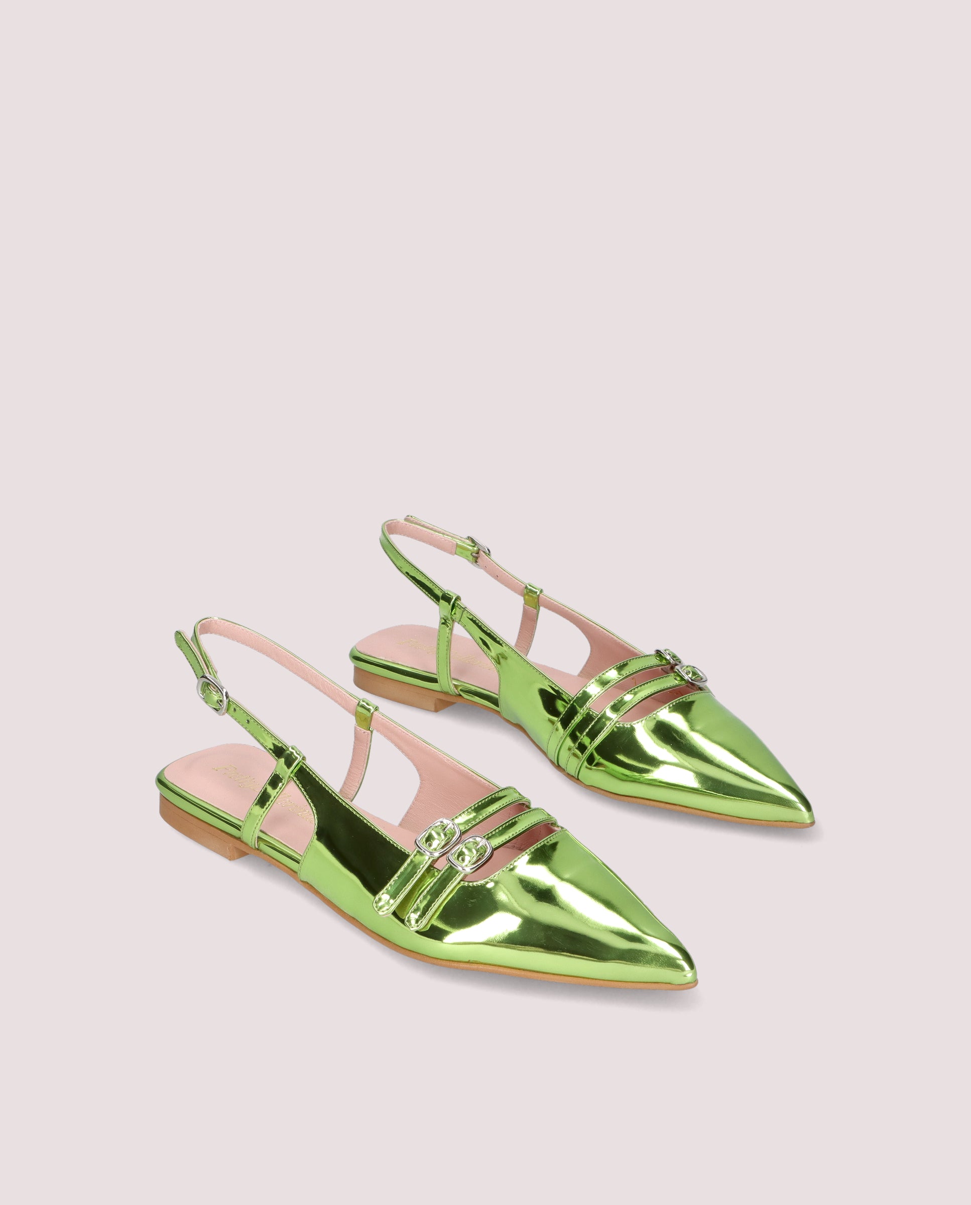 Image of Bailarinas Yvette Verdes Tejidos metalizados by PrettyBallerinas