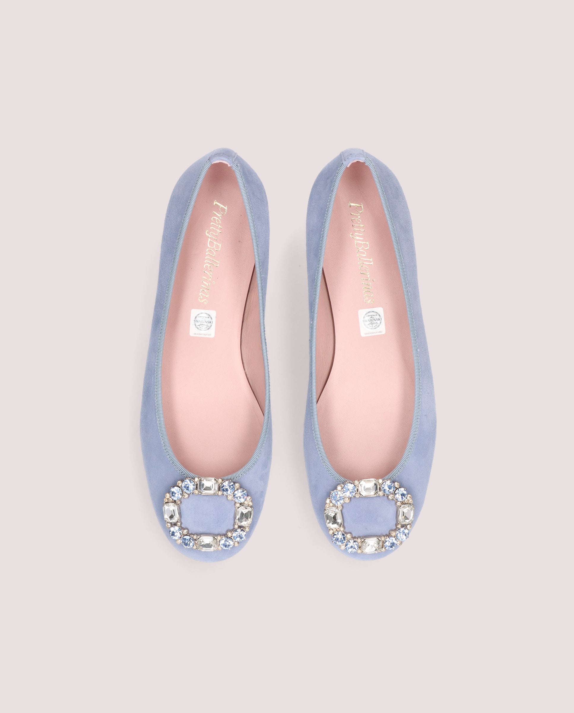 Vista alternativa de Bailarinas Rosario Azules Ante por PrettyBallerinas