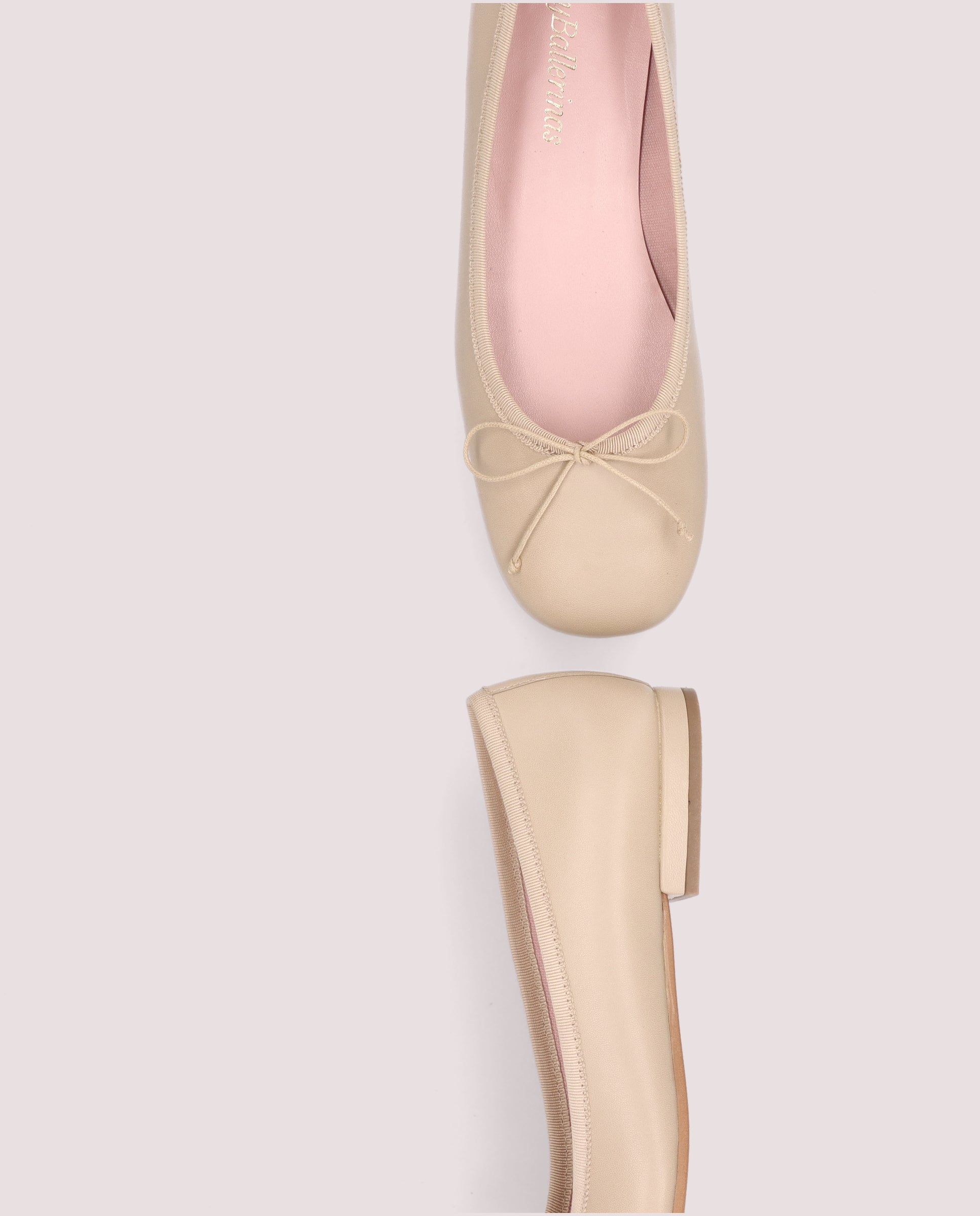 Bailarinas Jean Marrones Piel