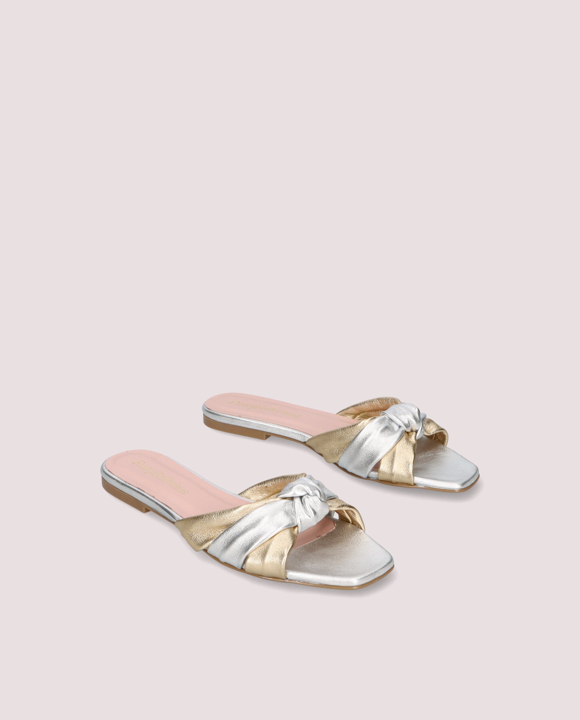 Image of Isla Sandals SILVER METALLIC LEATHERS by PrettyBallerinas
