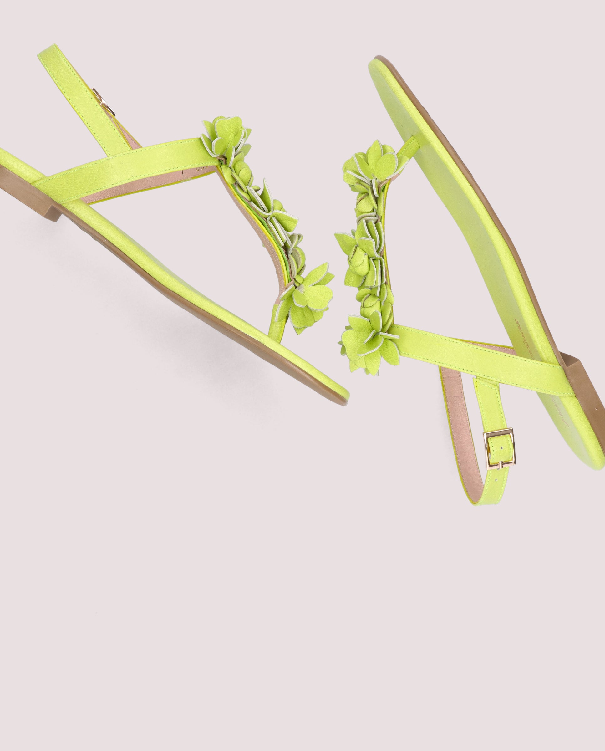 Sandalias Judy Verdes Piel