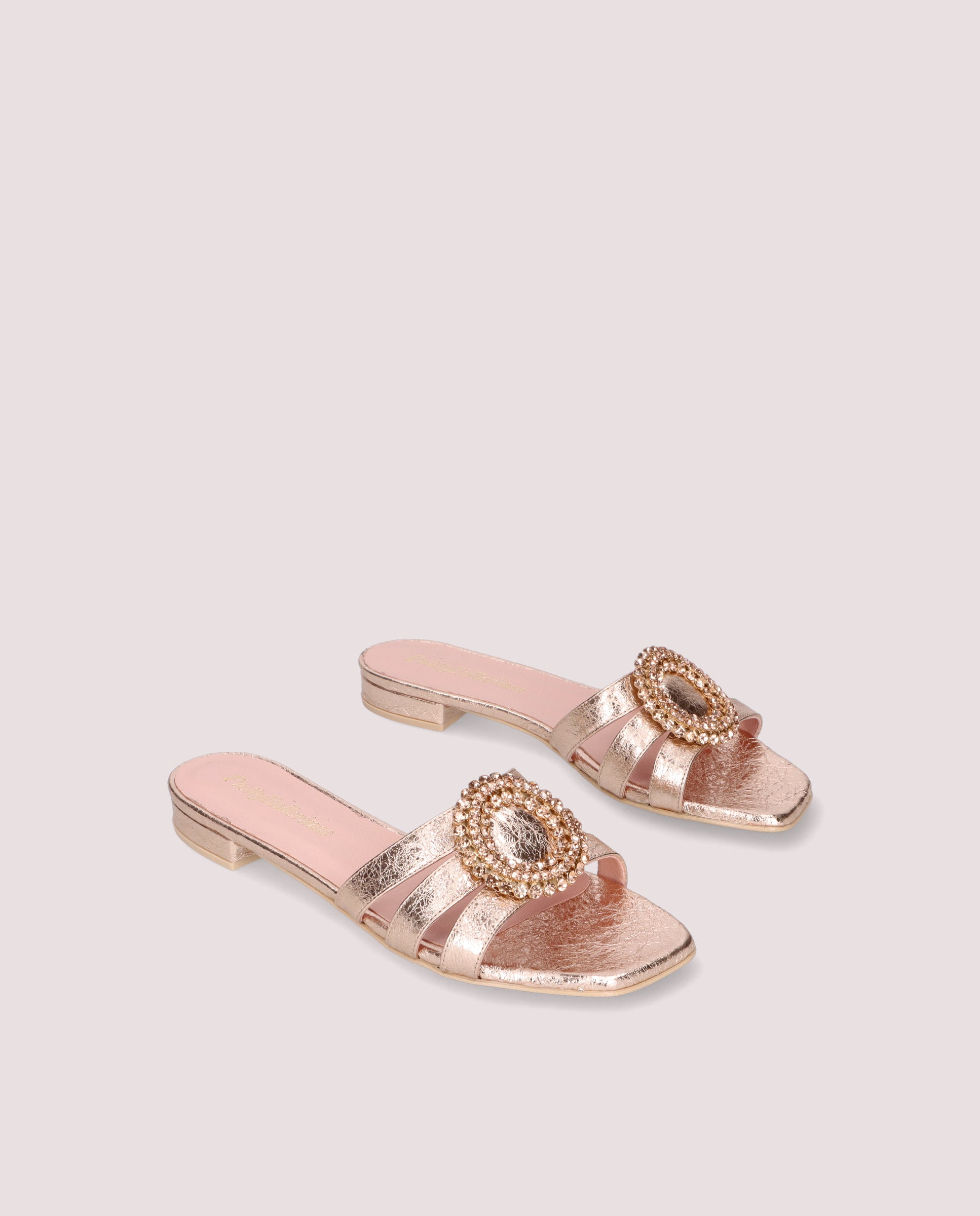 Imagen de Sandalias Olivia Naranjas Pieles metalizadas por PrettyBallerinas