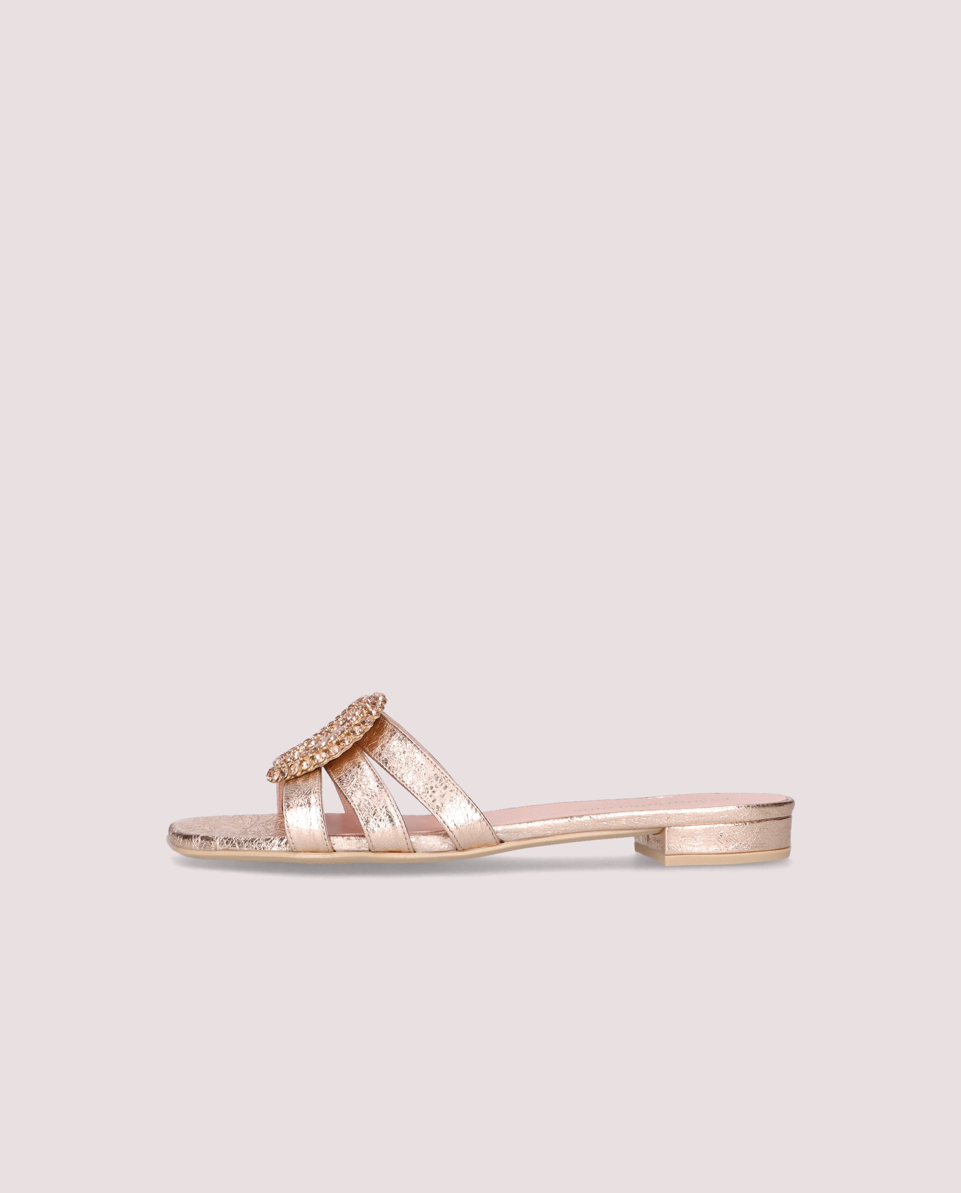 Sandalias Olivia Naranjas Pieles metalizadas