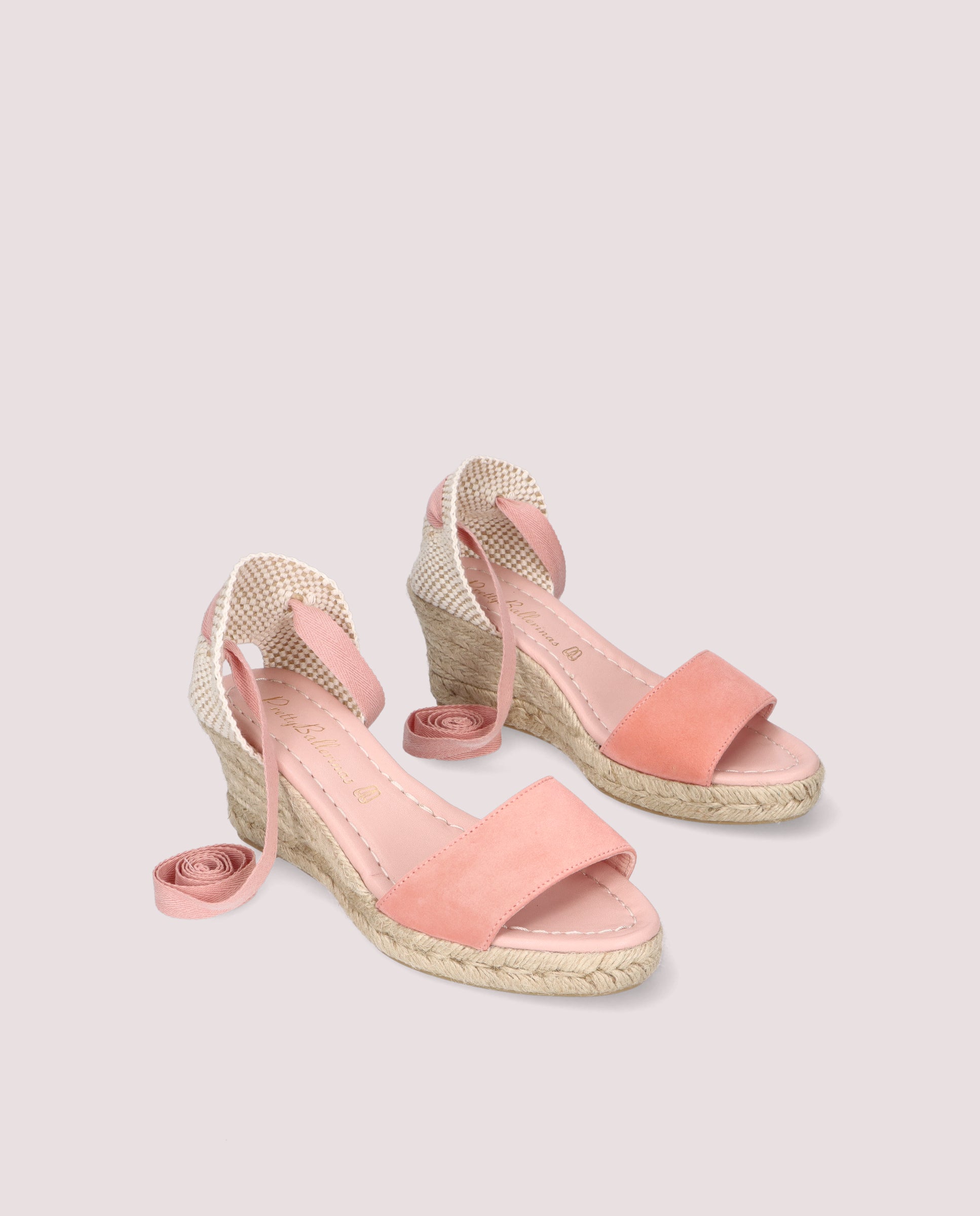 Image of Deborah Esparto Espadrilles in Pink Suede by PrettyBallerinas