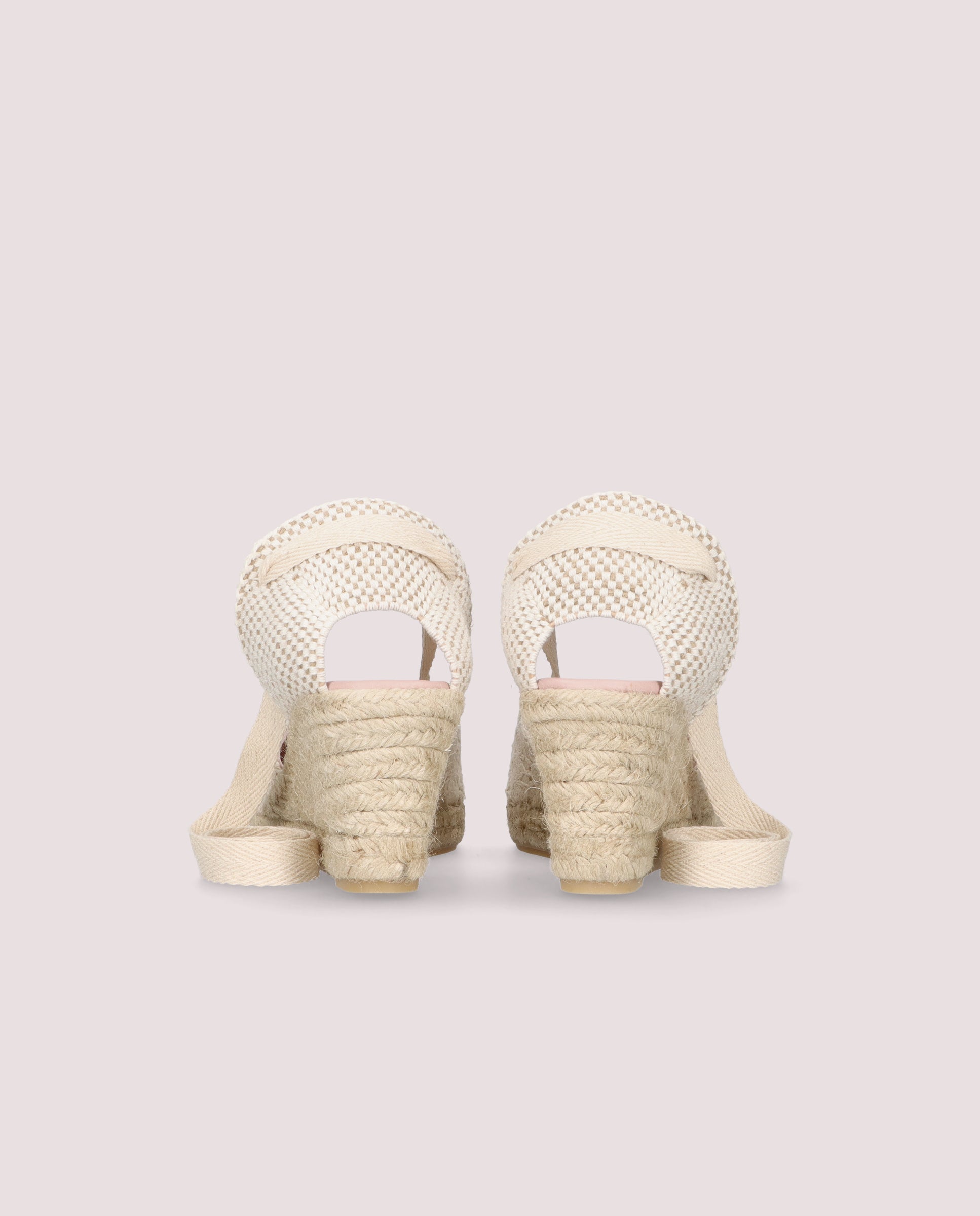 Deborah espadrille in beiger baumwolle