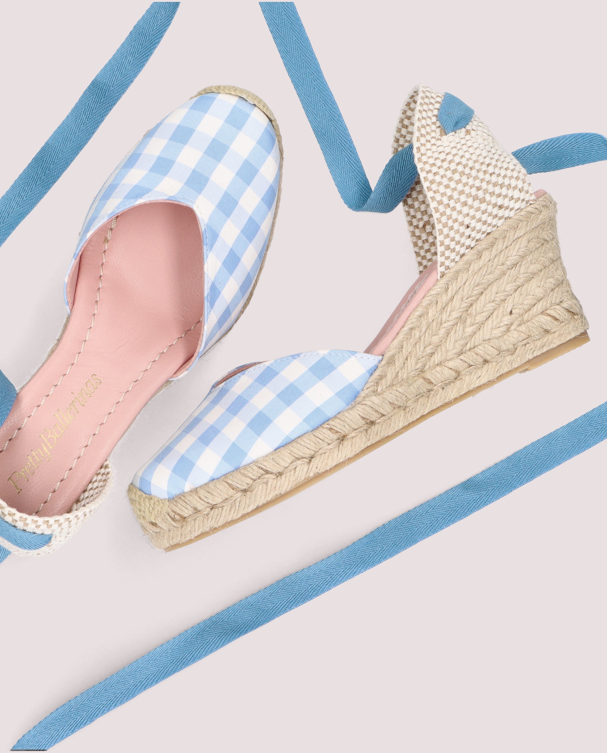 Alpargatas Esparto Deborah Azules Tejidos