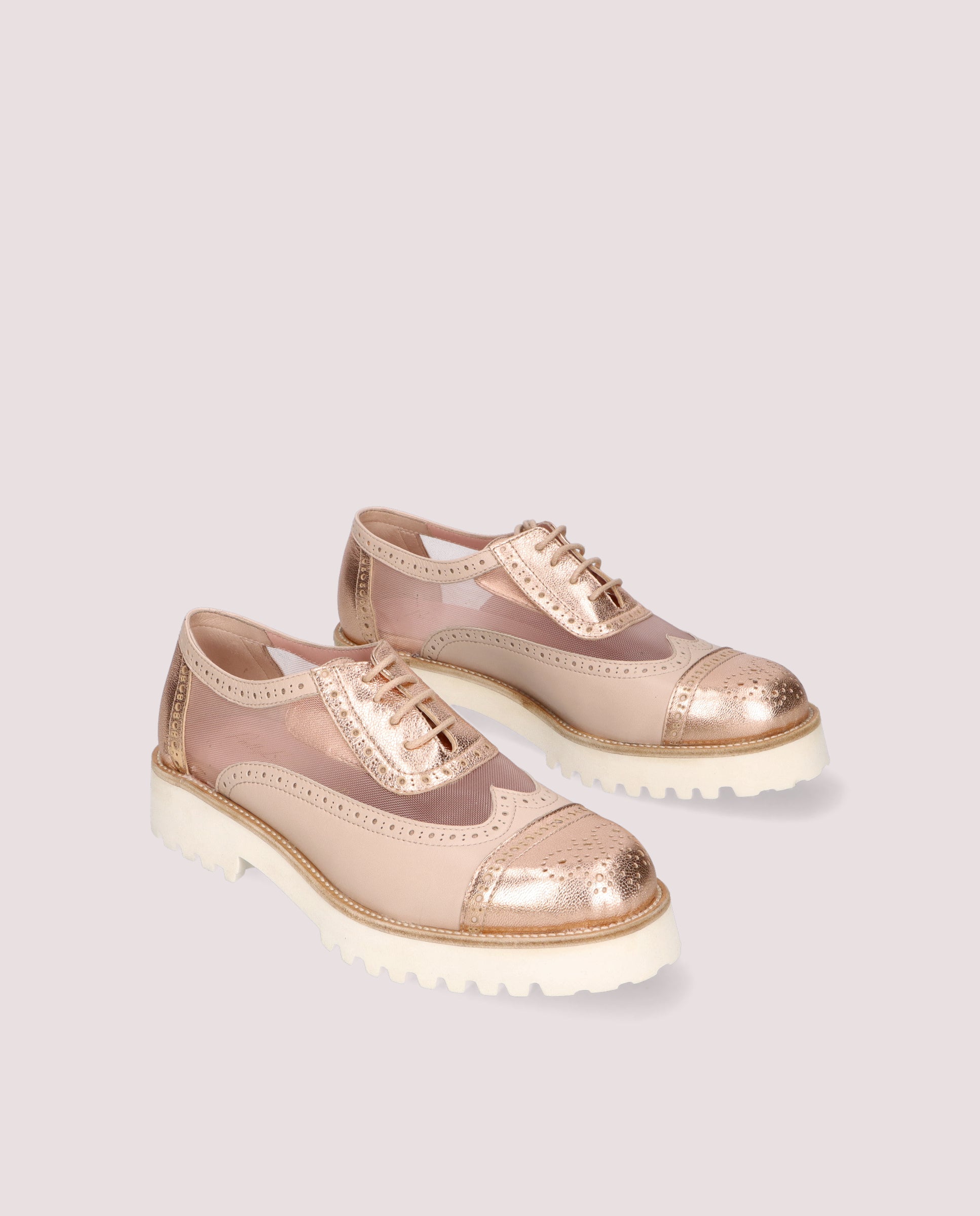 Imagen de Zapatos Acordonados Ashley Rosas Red por PrettyBallerinas