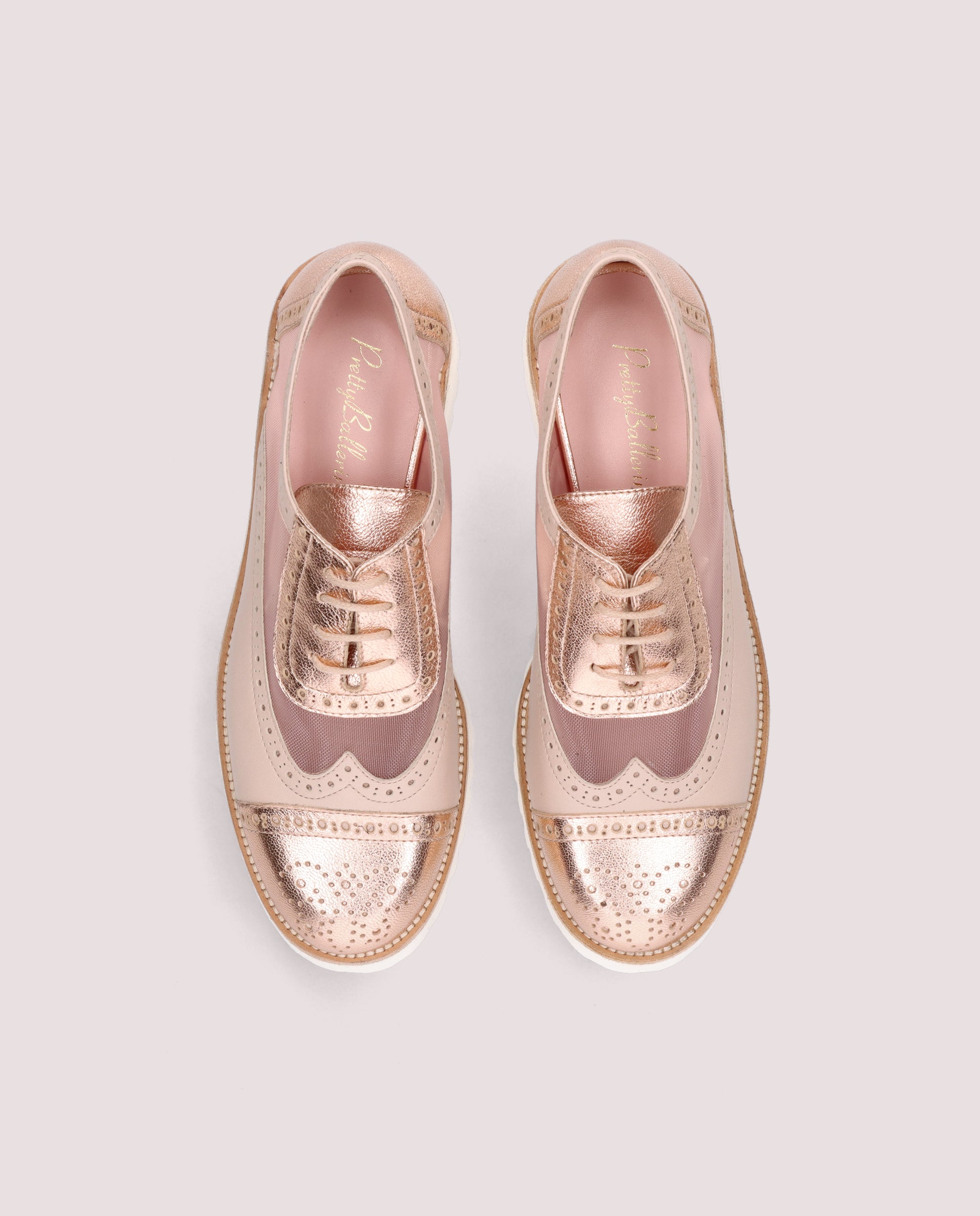 Vista alternativa de Zapatos Acordonados Ashley Rosas Red por PrettyBallerinas