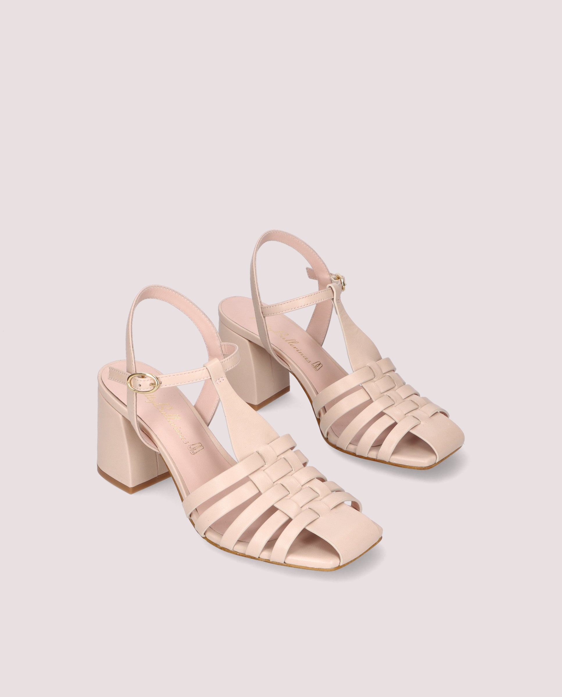 Imagen de Sandalias Amanda Rosas Piel por PrettyBallerinas
