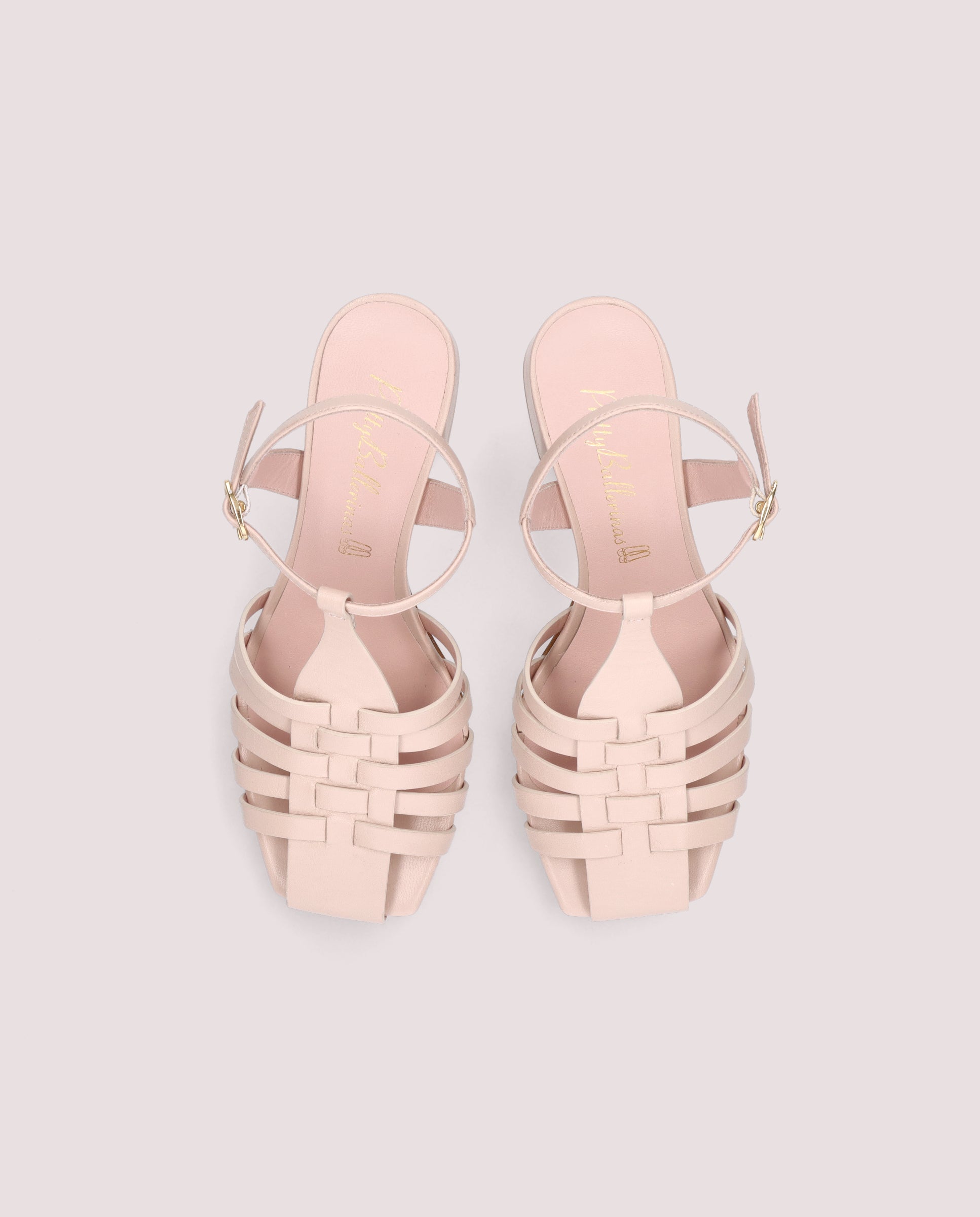 Sandalias Amanda Rosas Piel