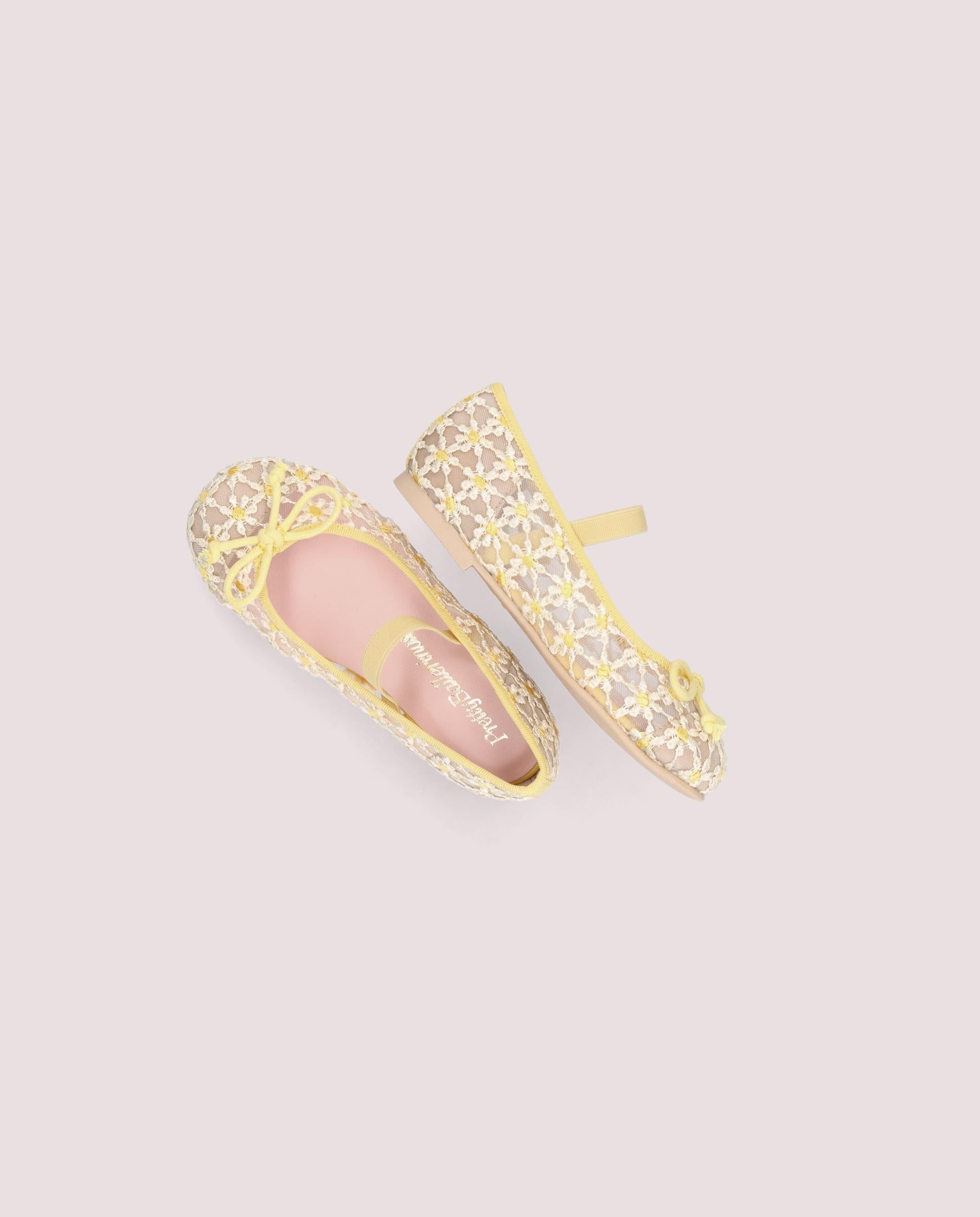 Hannah ballerina in mesh with daisies