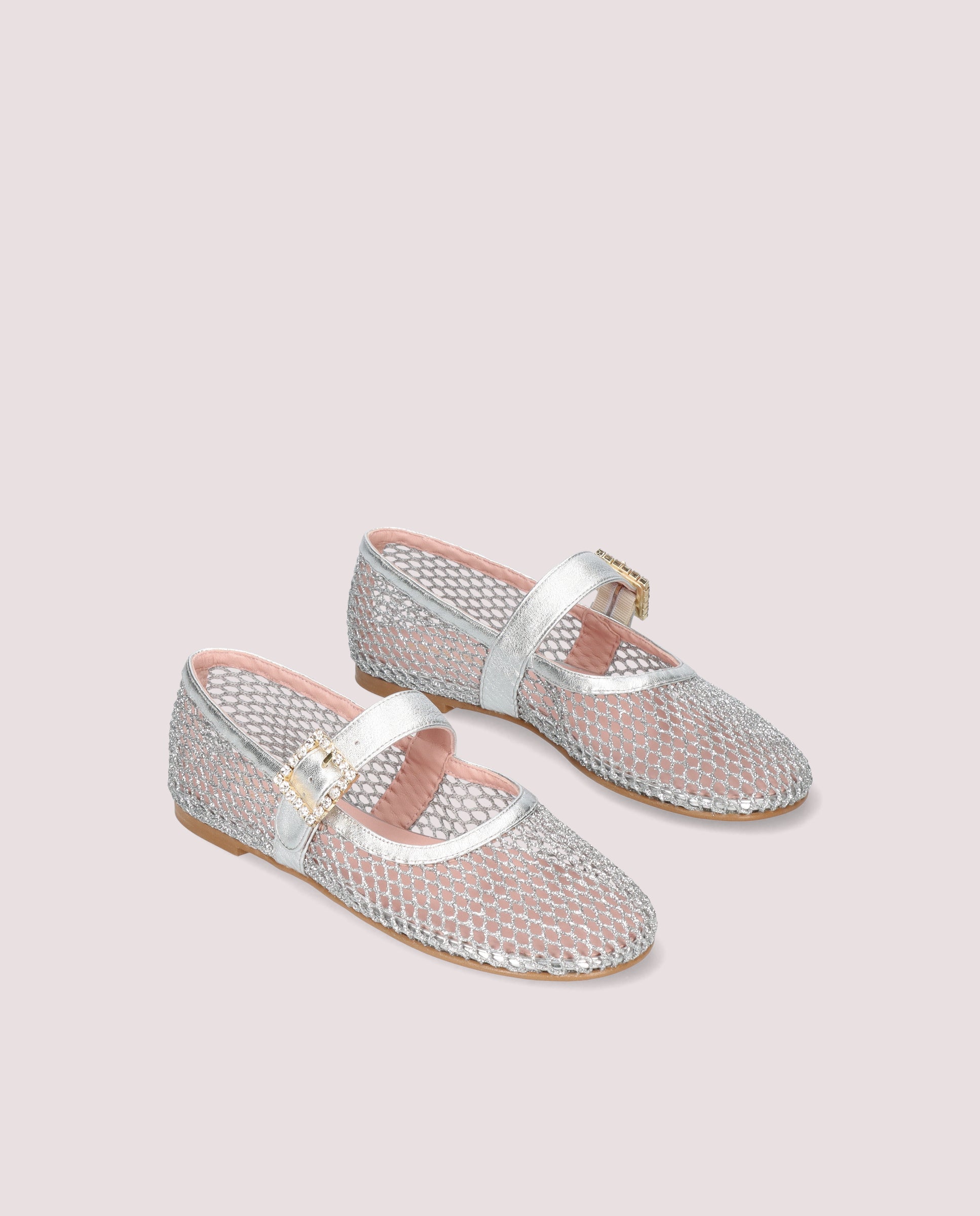 Imagen de Bailarinas Georgia Plateados Red por PrettyBallerinas