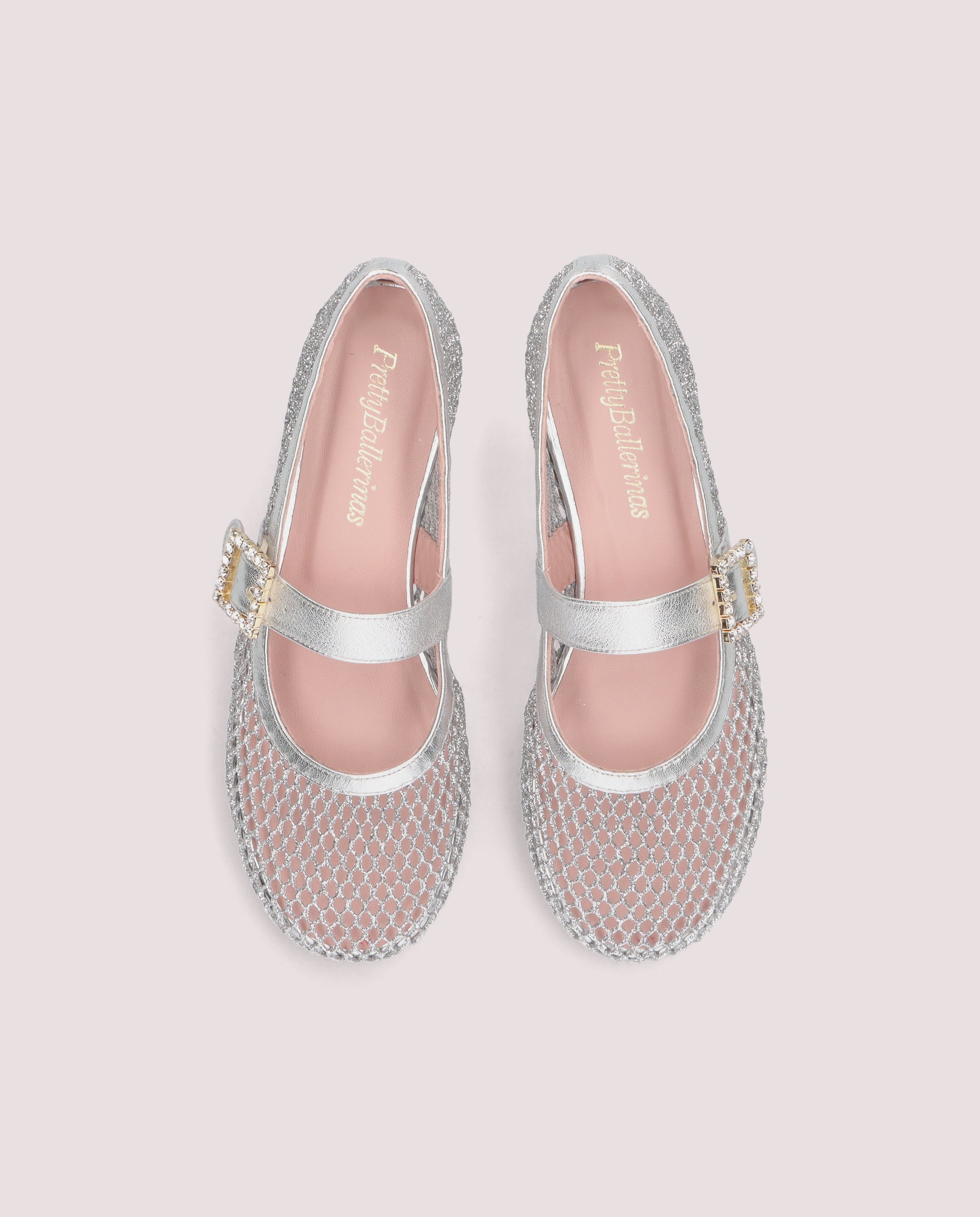 Vista alternativa de Bailarinas Georgia Plateados Red por PrettyBallerinas