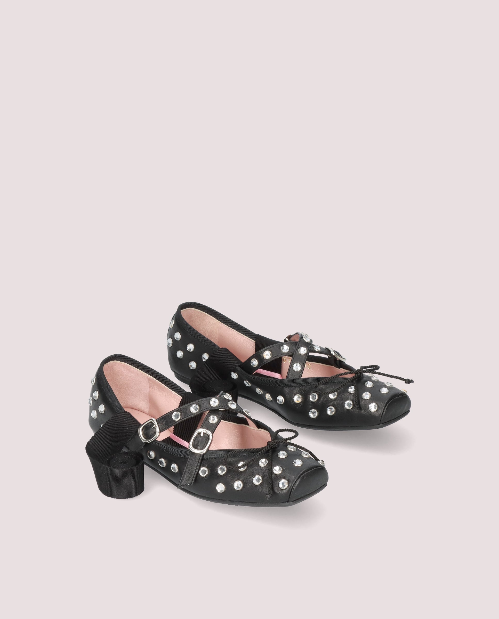 Imagen de Bailarinas Kristen en napa negra por PrettyBallerinas