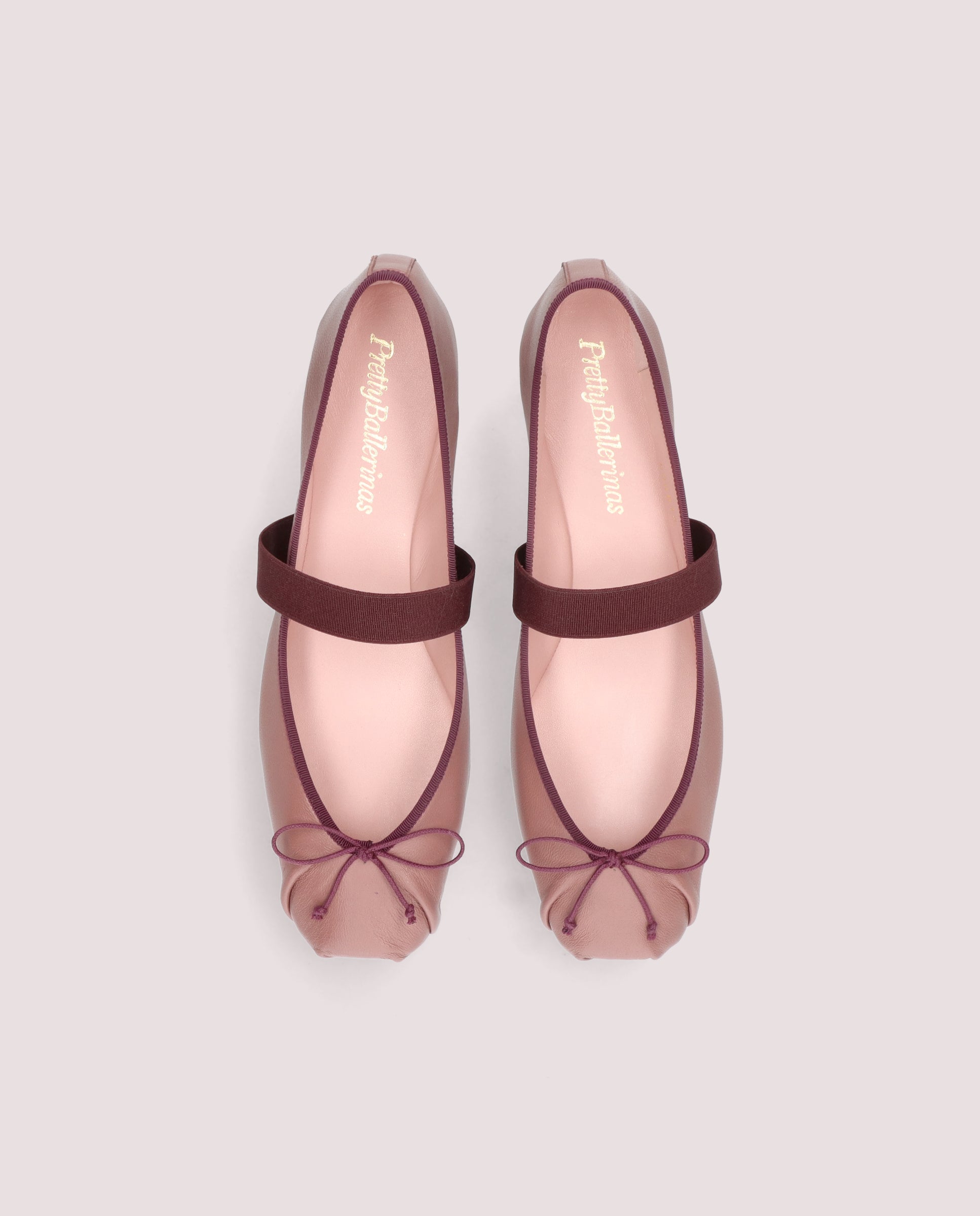 Vue alternative de Ballerines en cuir Kristen Rosas par PrettyBallerinas