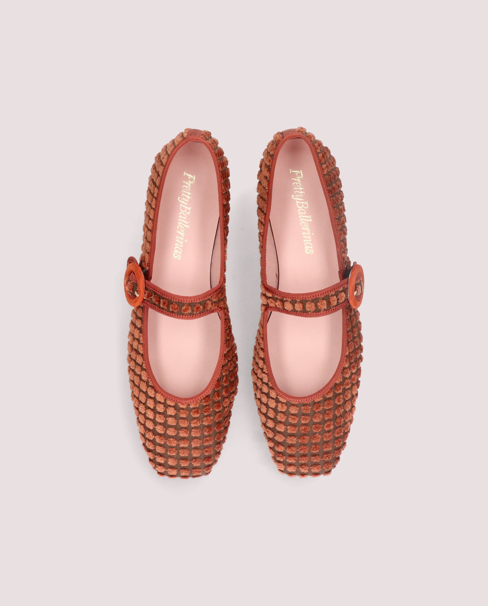 Vista alternativa de Bailarinas Camille Naranjas Tejidos por PrettyBallerinas