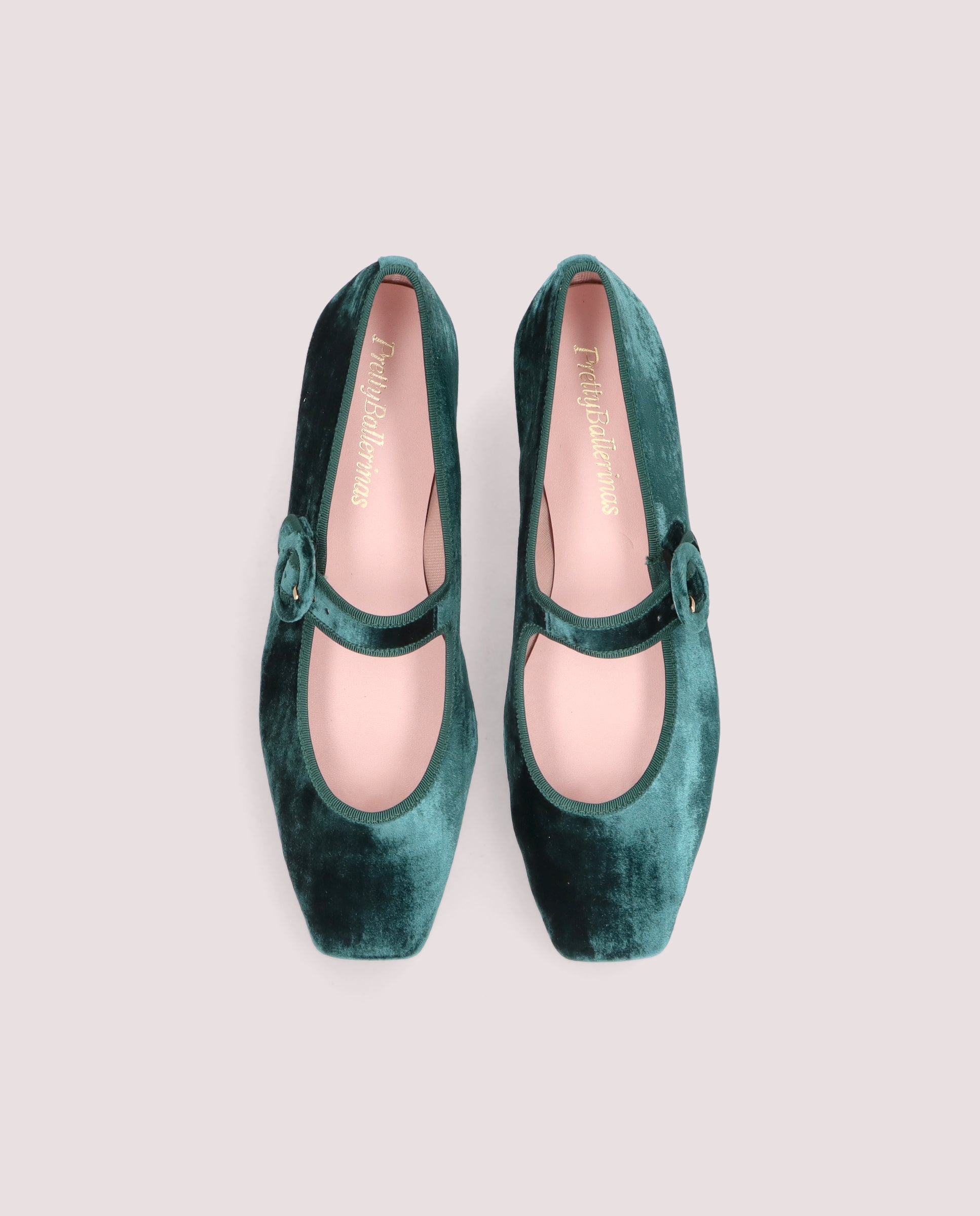 Vista alternativa de Bailarinas Camille Verdes Tejidos por PrettyBallerinas