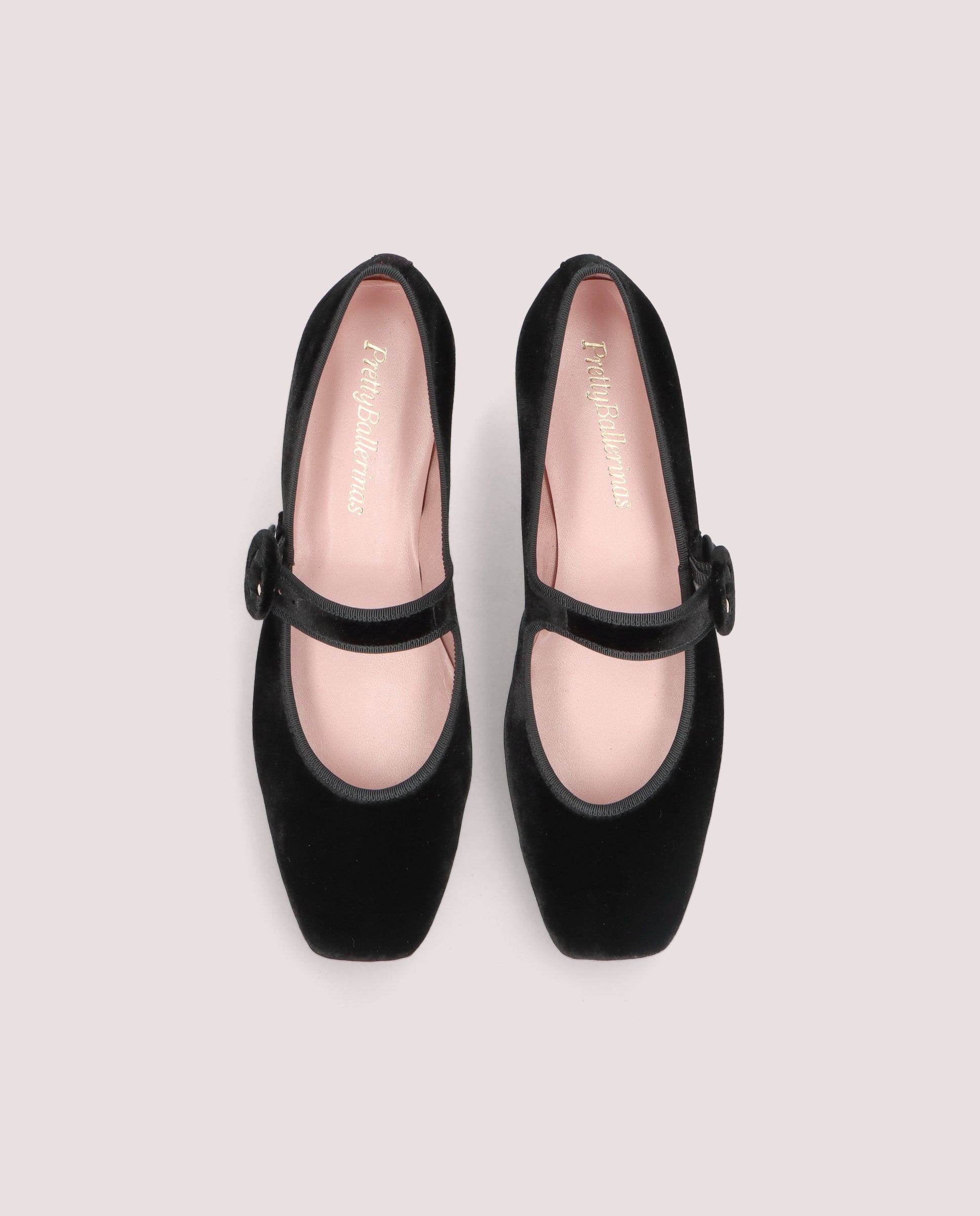 Alternative view of Camille Ballet Flats BLACK FABRIC by PrettyBallerinas