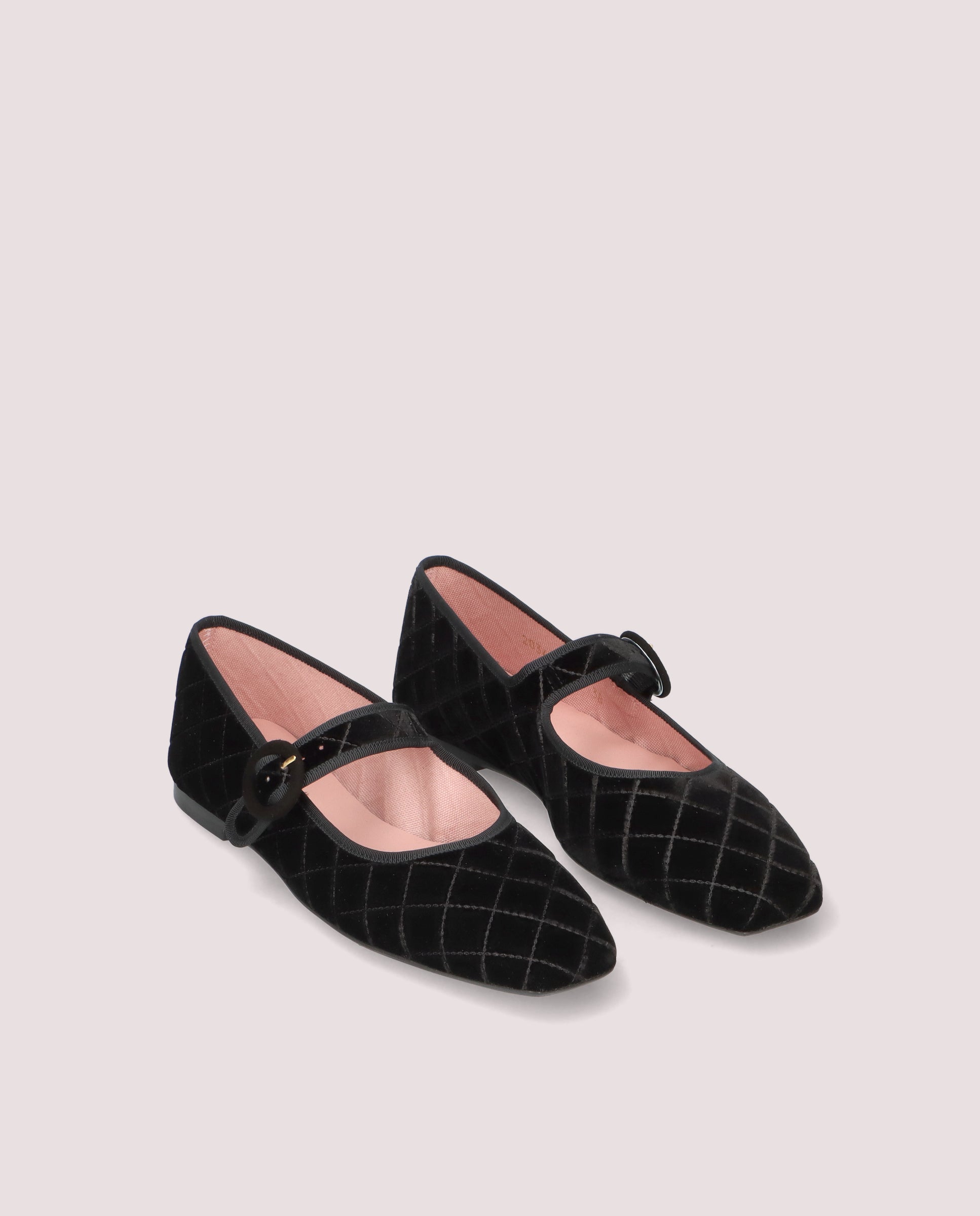 Image of Camille Ballet Flats BLACK FABRIC by PrettyBallerinas