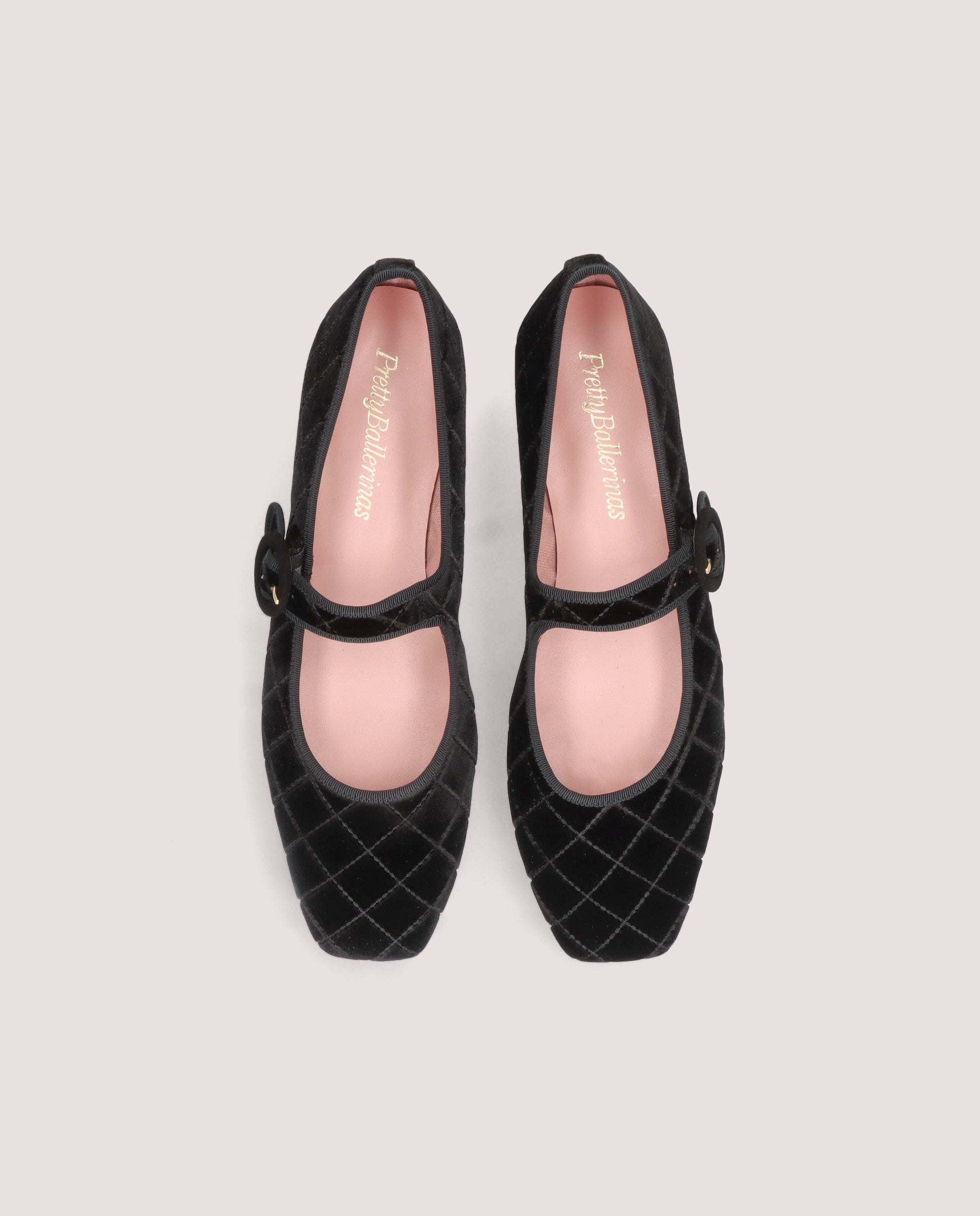 Alternative view of Camille Ballet Flats BLACK FABRIC by PrettyBallerinas