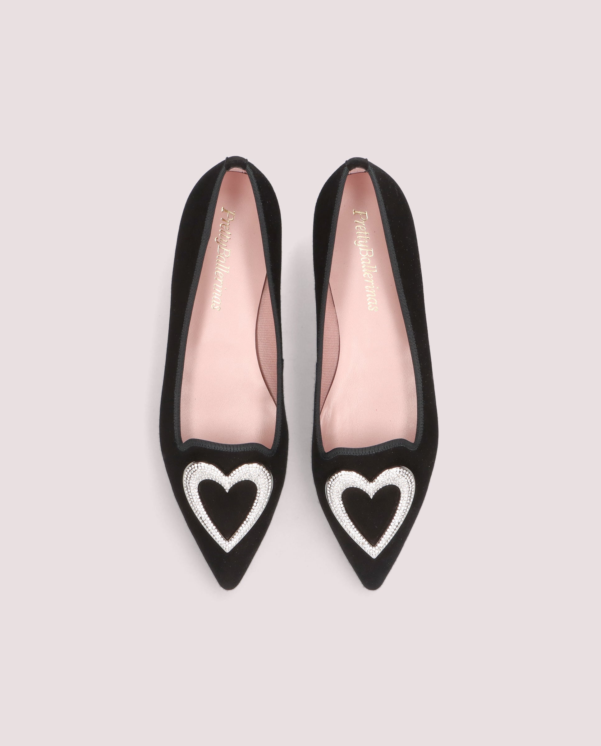Vista alternativa de Loafers Ella Negros Ante por PrettyBallerinas