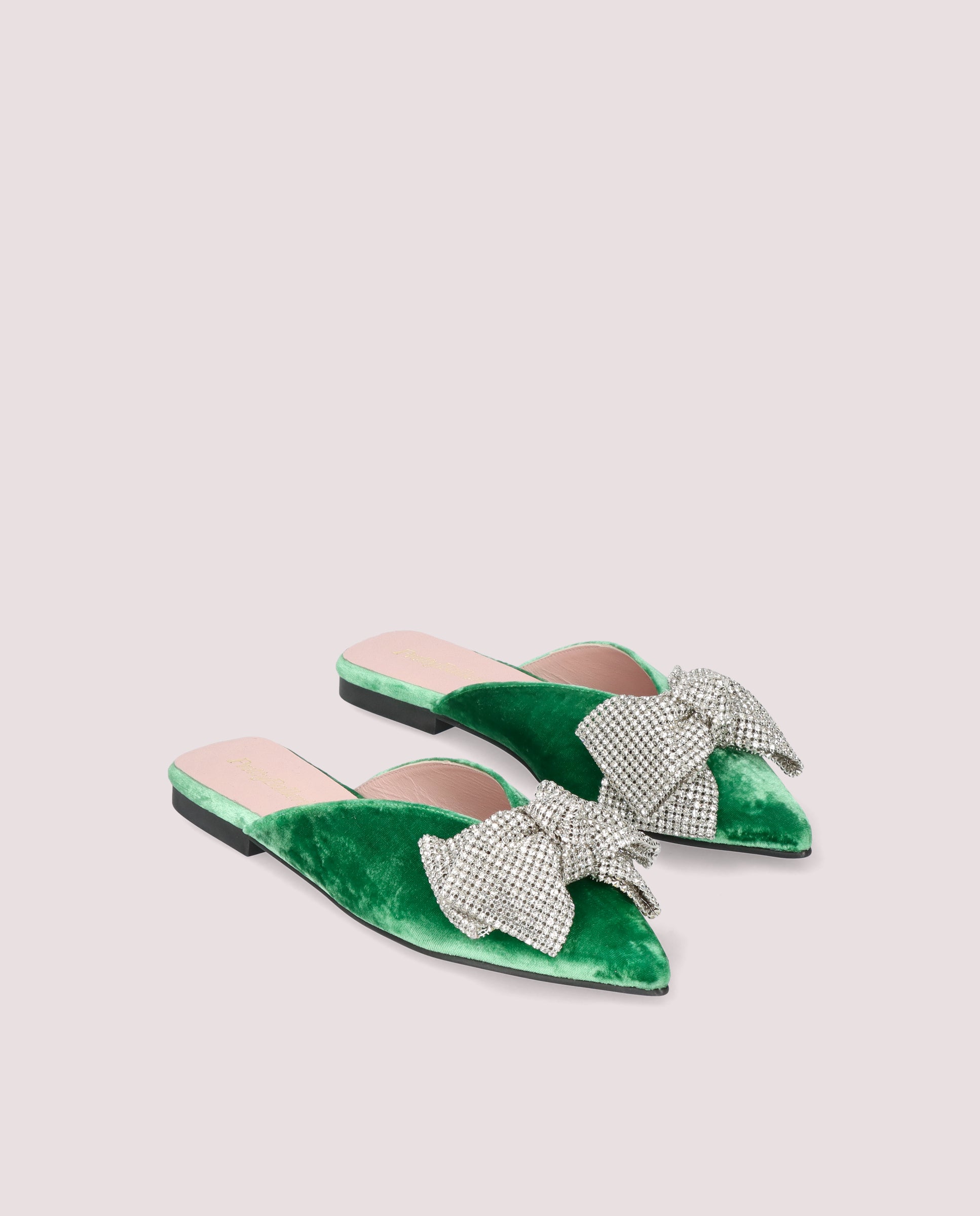 Image of Mules Yvette Verdes Tejidos by PrettyBallerinas