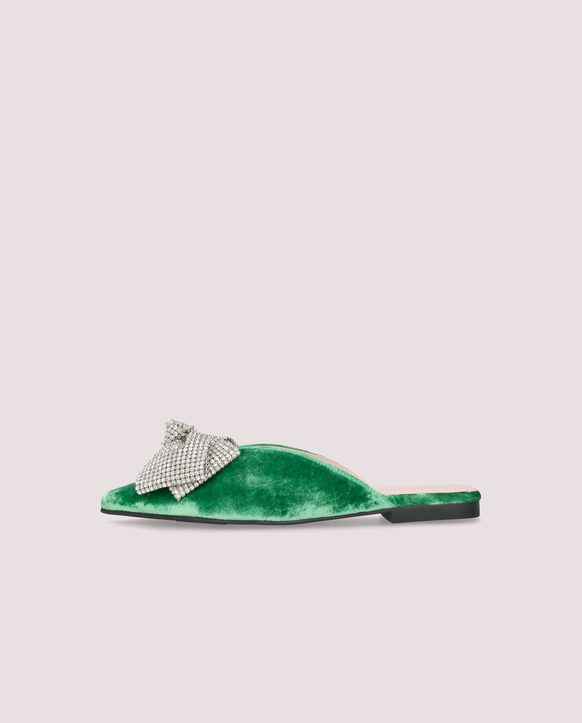 Mules Yvette Verdes Tejidos