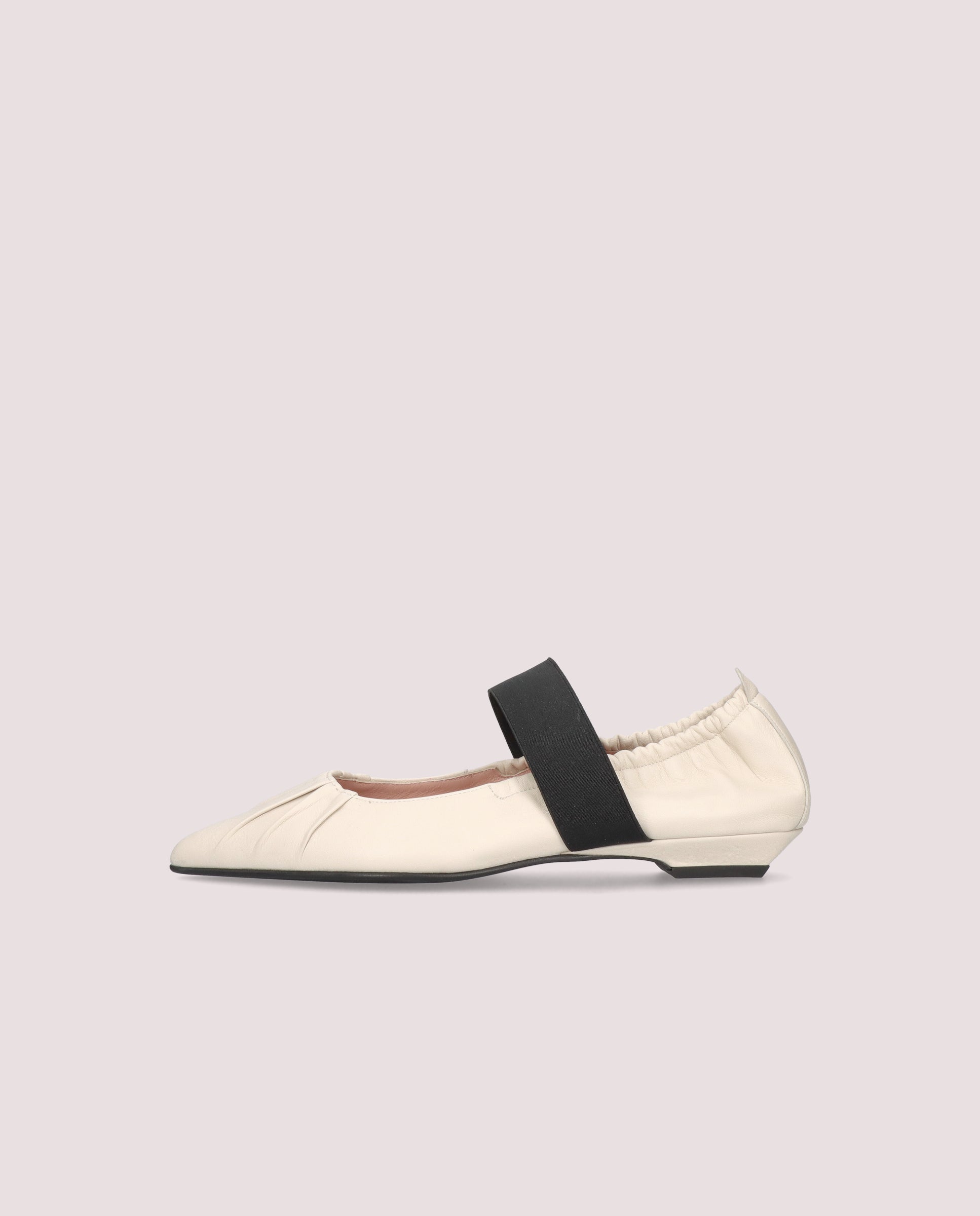Kamala Ballet Flats WHITE LEATHER