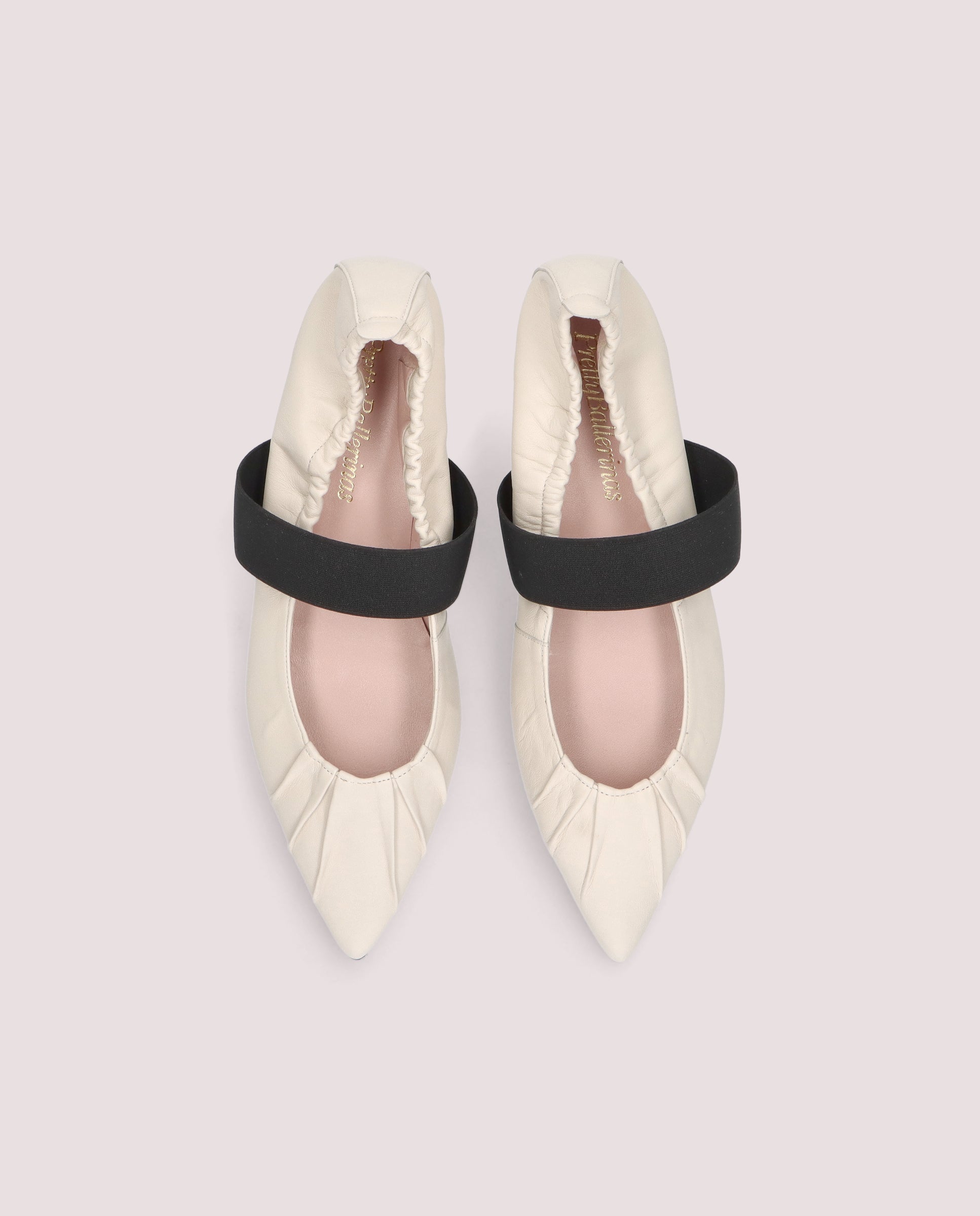 Vista alternativa de Bailarinas Kamala Blancos Piel por PrettyBallerinas