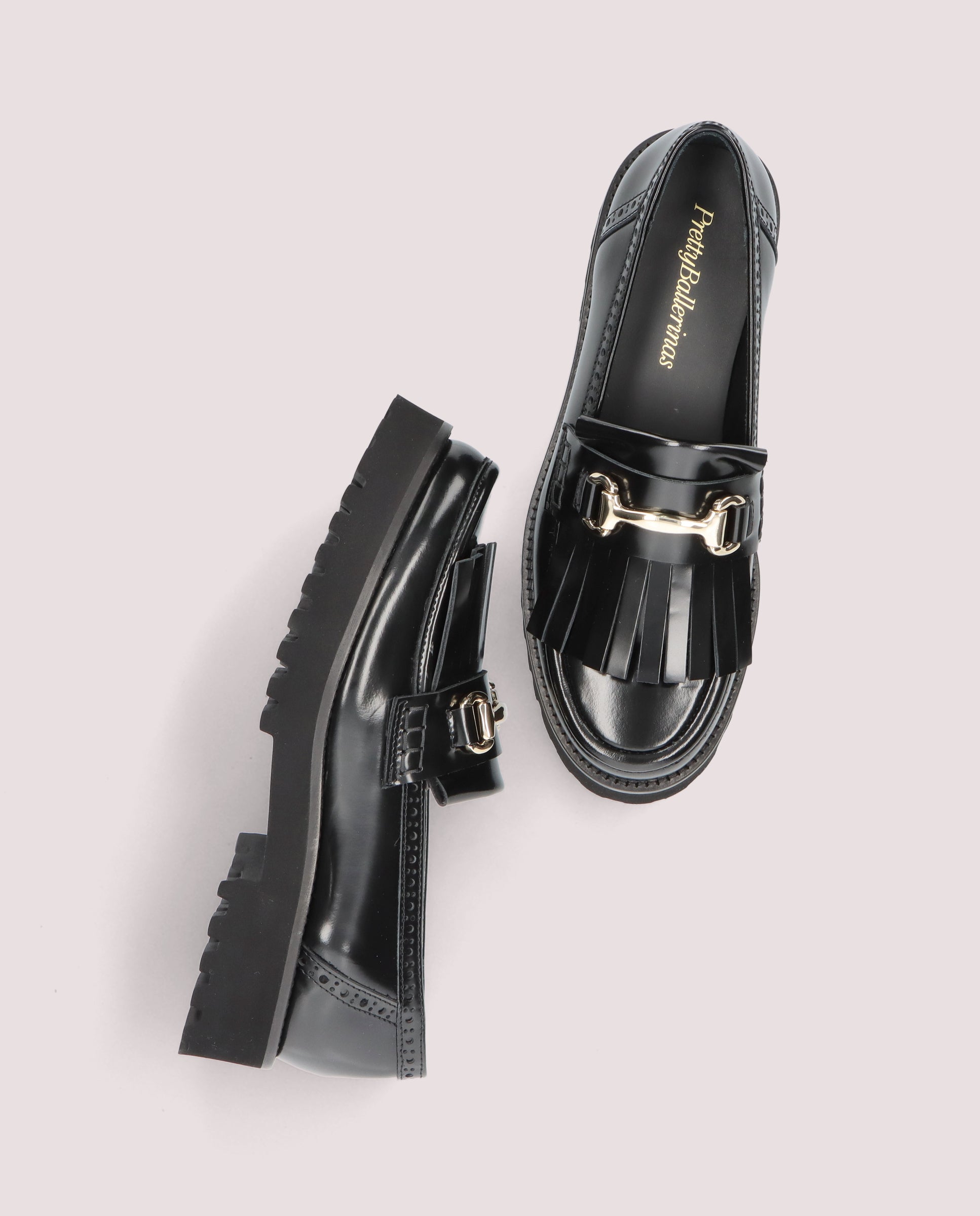Loafers Ashley Negros Piel