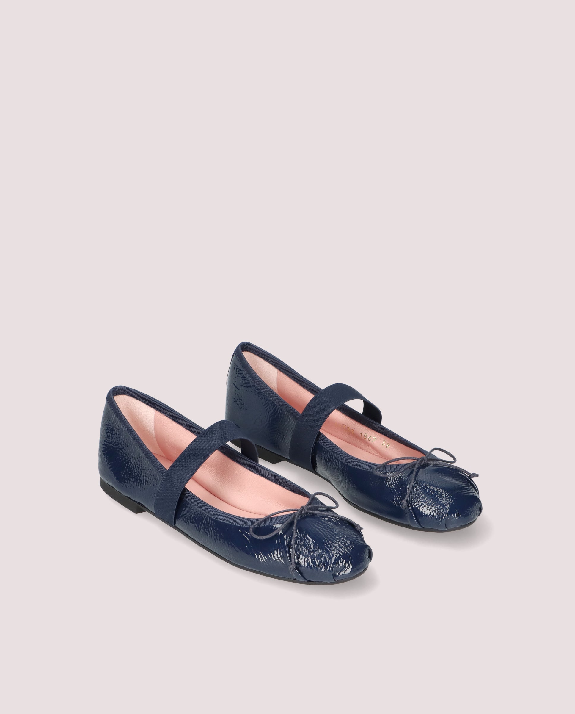 Image of Nicole BLUE PATENT Ballet Flats by PrettyBallerinas