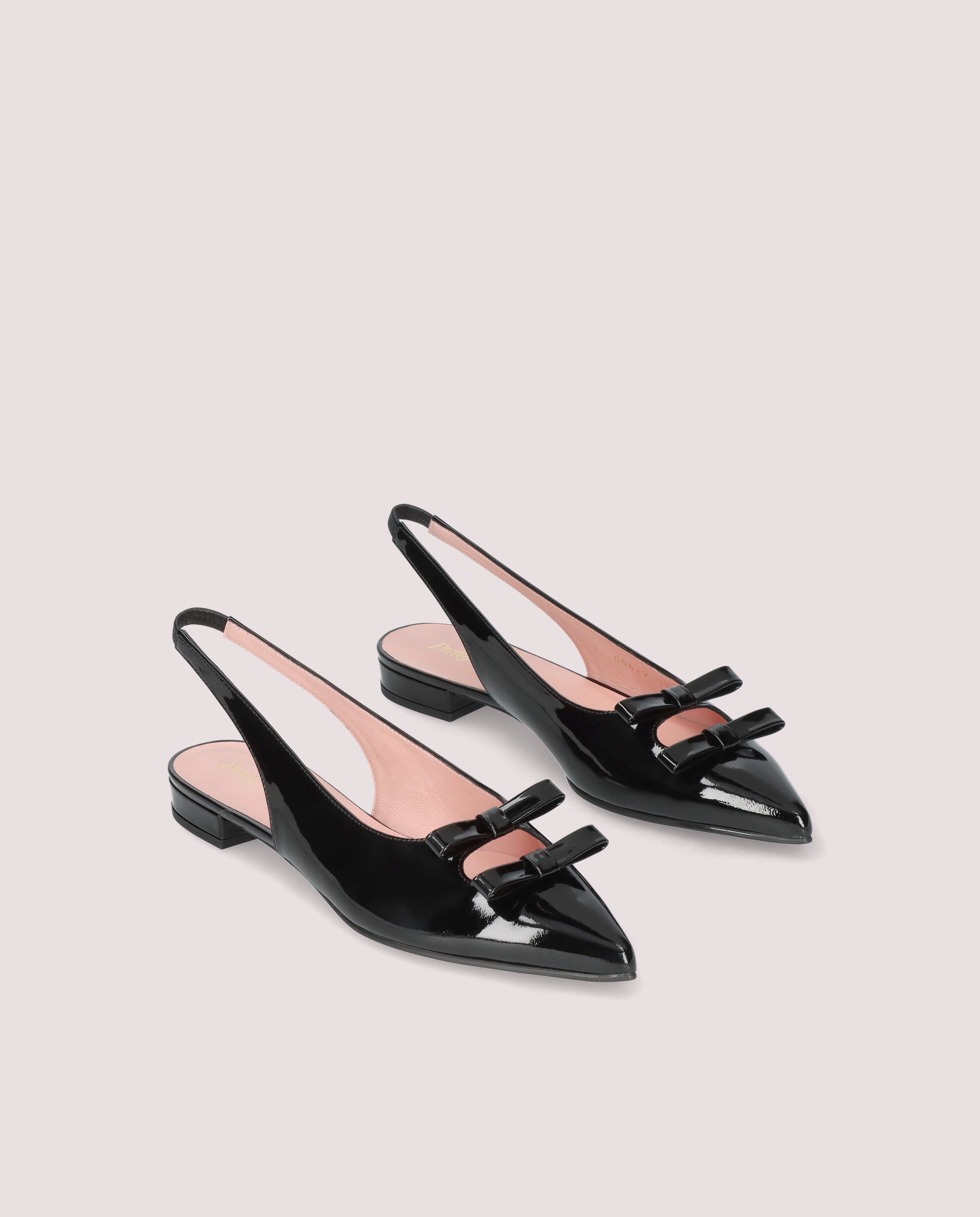 Clementine ballerina in black patent leather