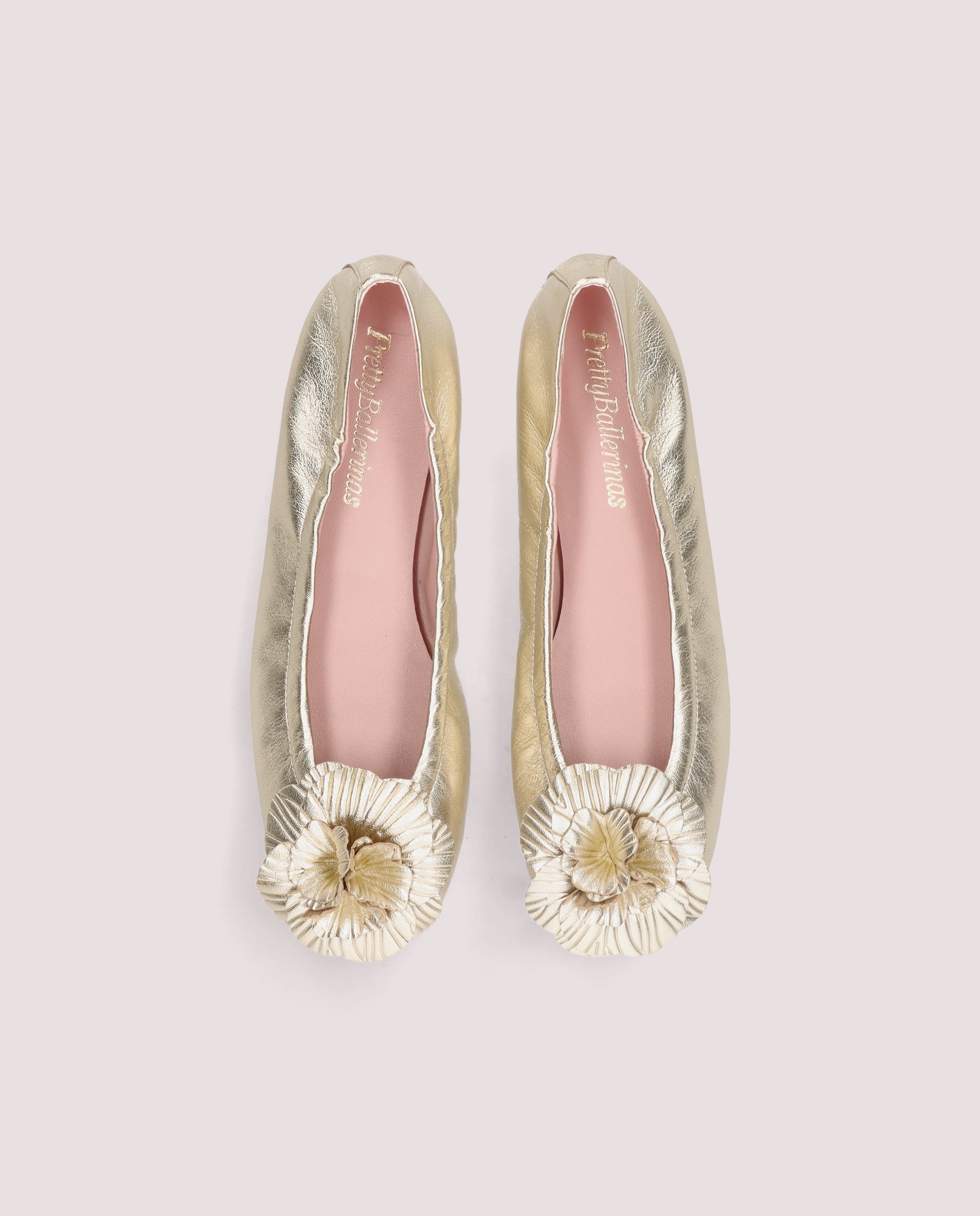 Rosario Ballet Flats GOLDEN METALLIC LEATHERS