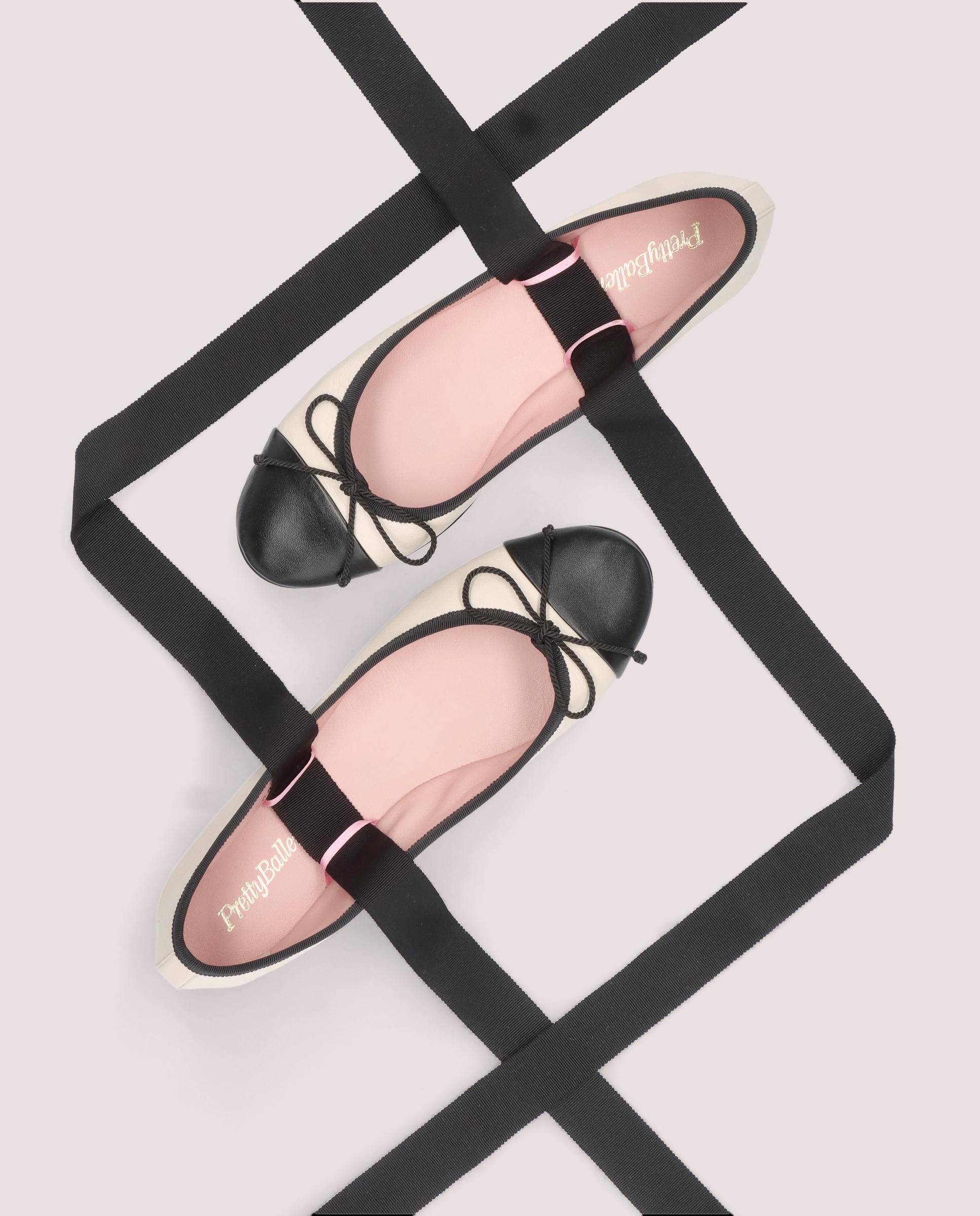 Nicole Ballet Flats WHITE LEATHER