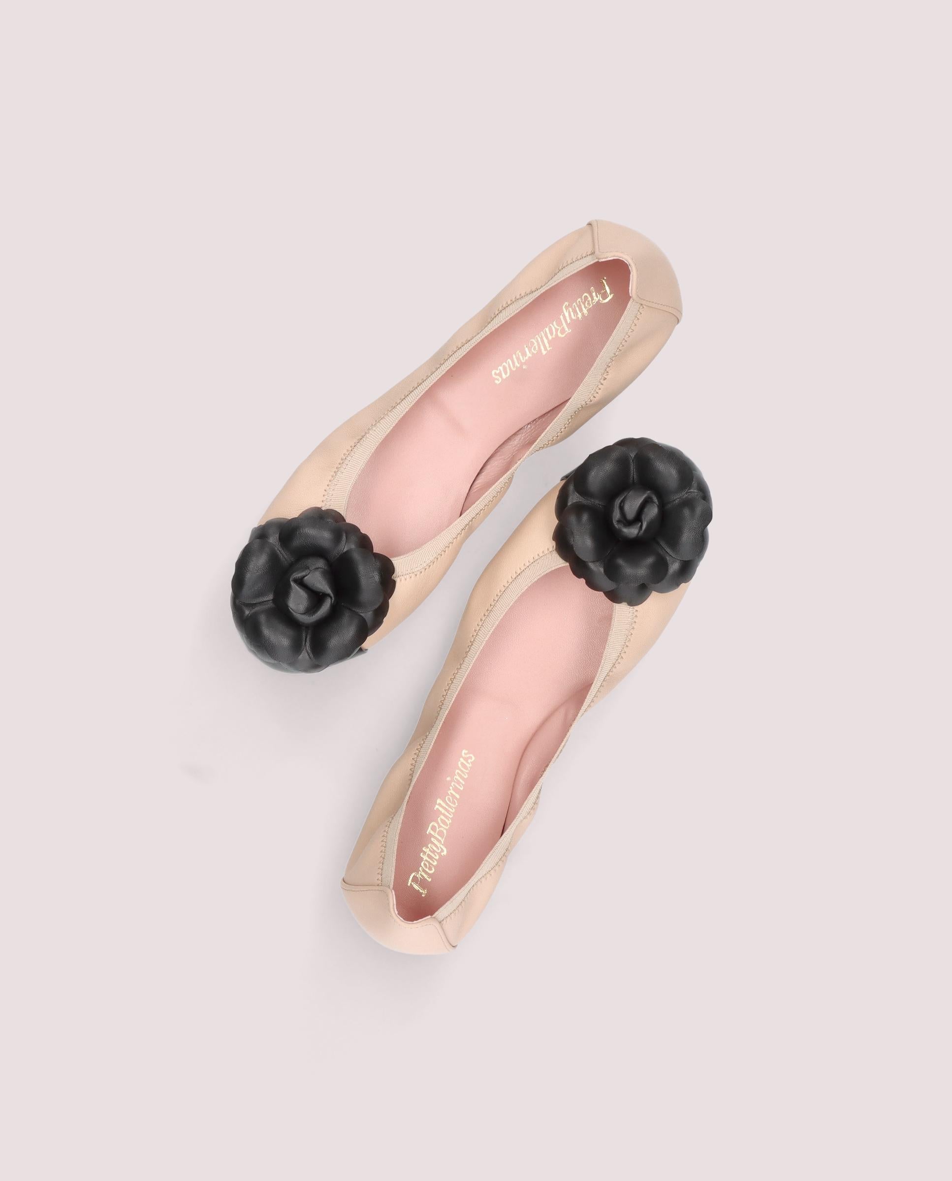 Shirley BEIGE LEATHER Ballet Flats