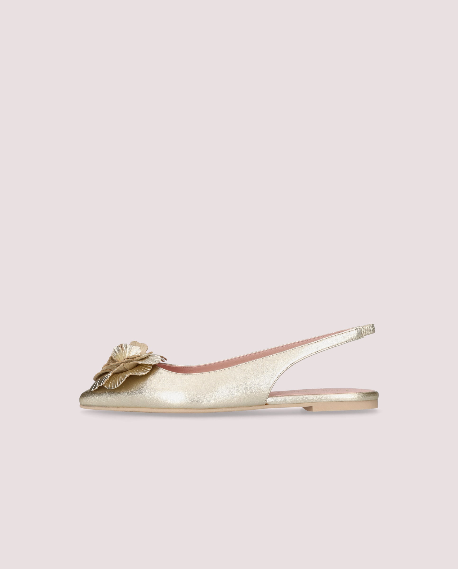 Ballerinas Ella DORADOS METALLISCHES LEDER