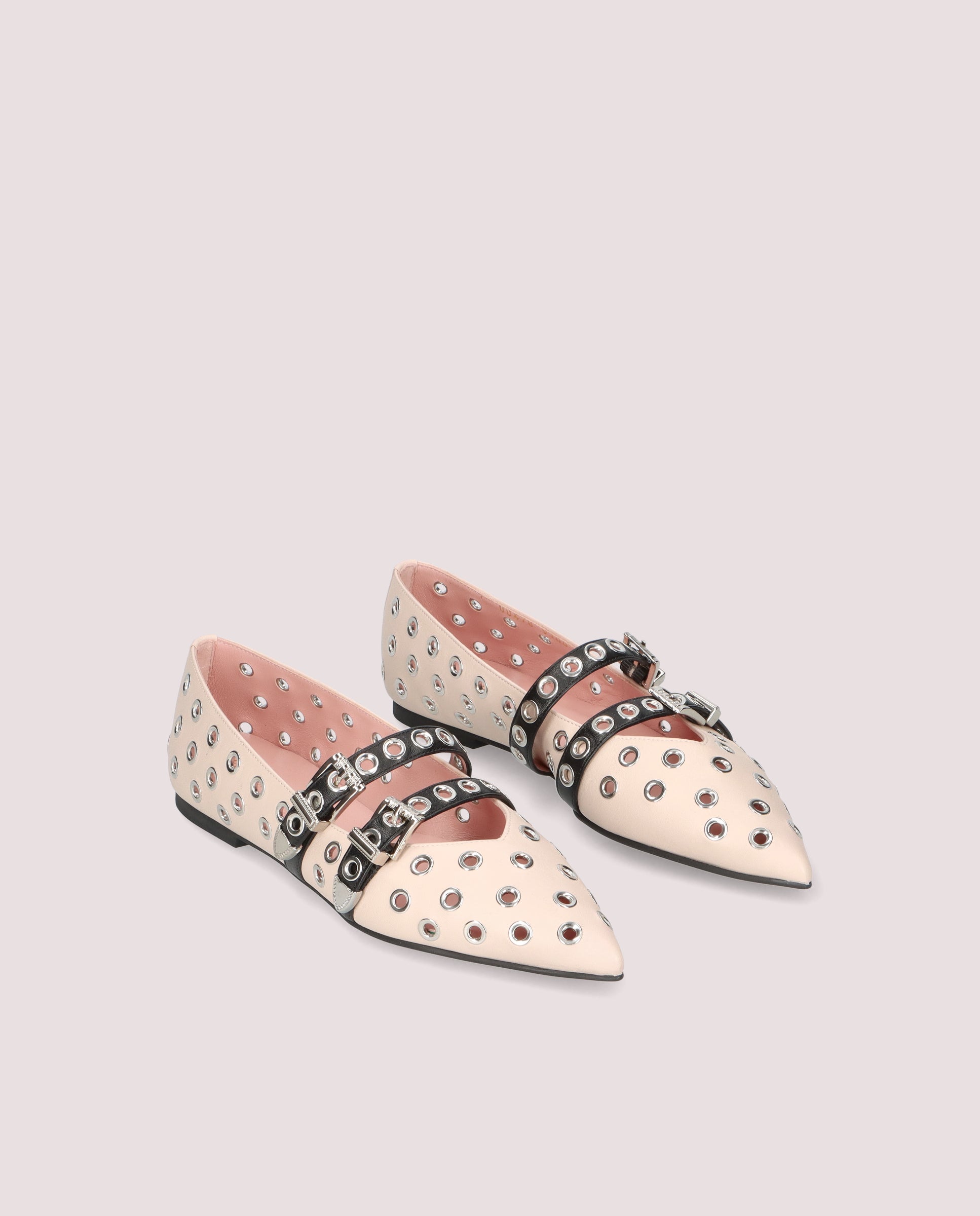 Image of Ella Ballet Flats PINK LEATHER by PrettyBallerinas