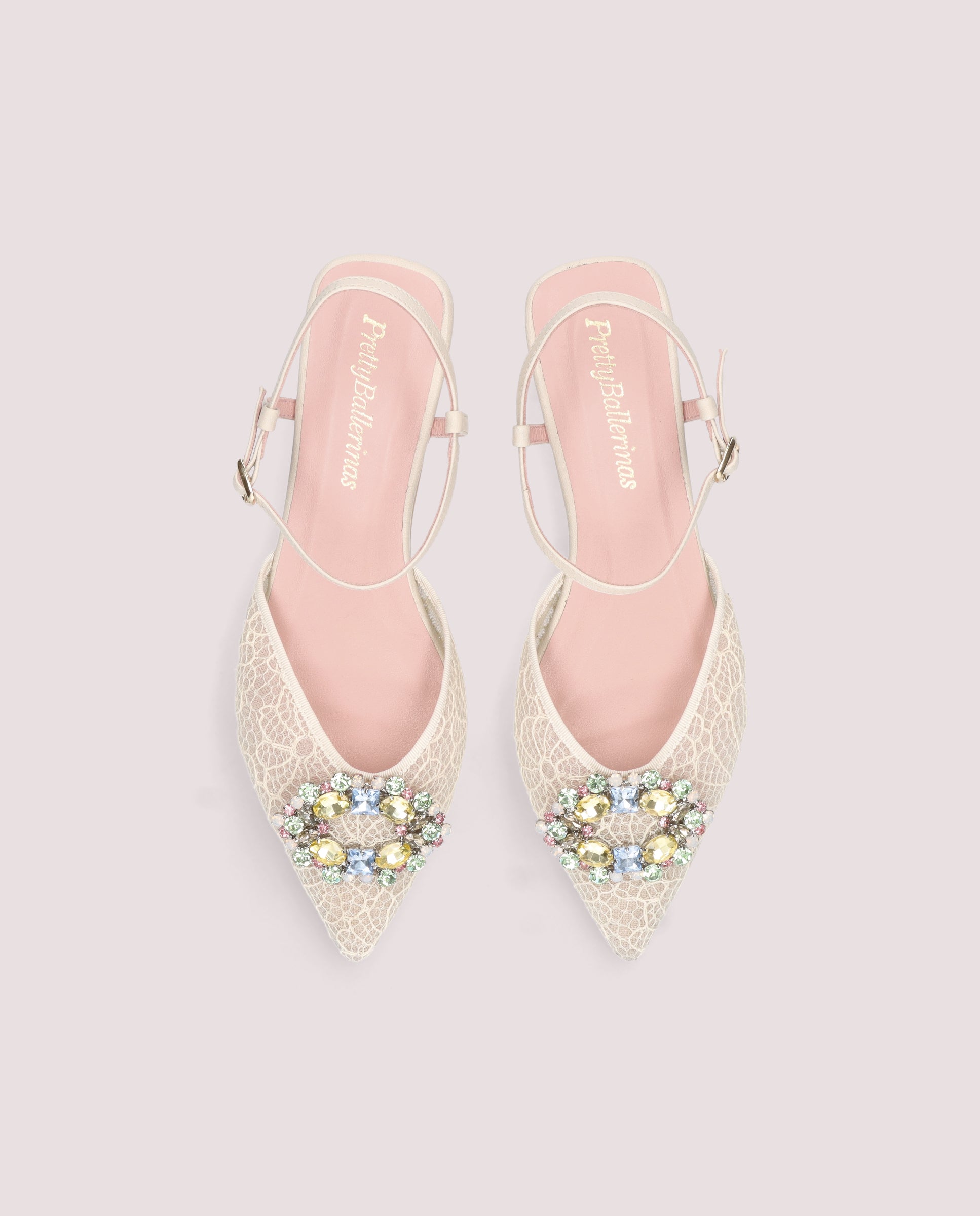 Vista alternativa de Bailarinas Yvette Blancos Tejidos por PrettyBallerinas